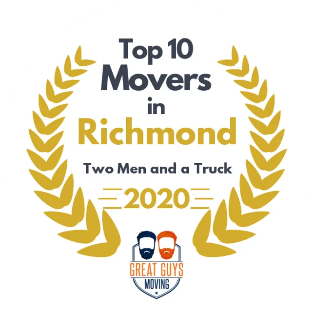 Top 10 Movers in Richmond, VA 2020 award