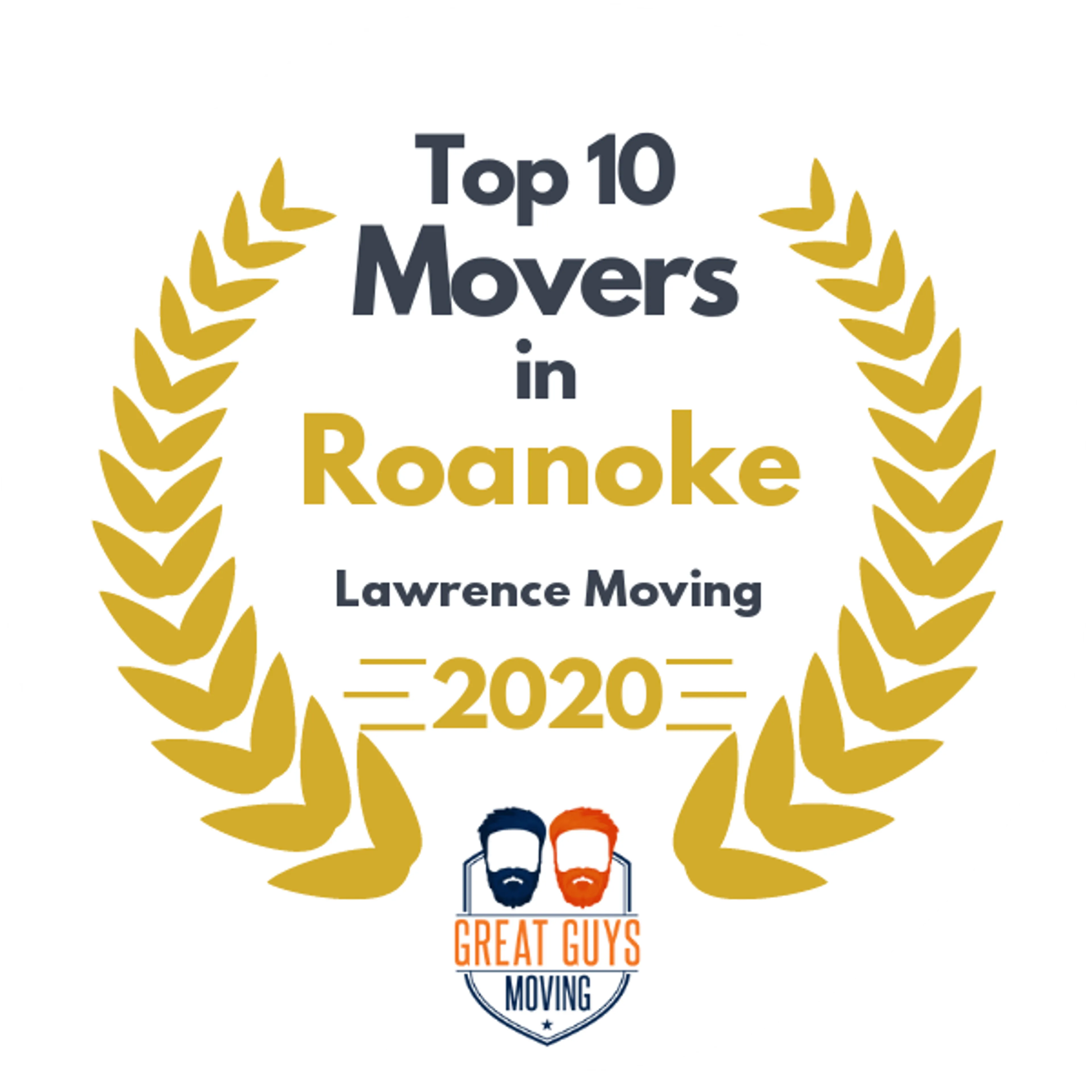 Top 10 Movers in Roanoke, VA 2020 award