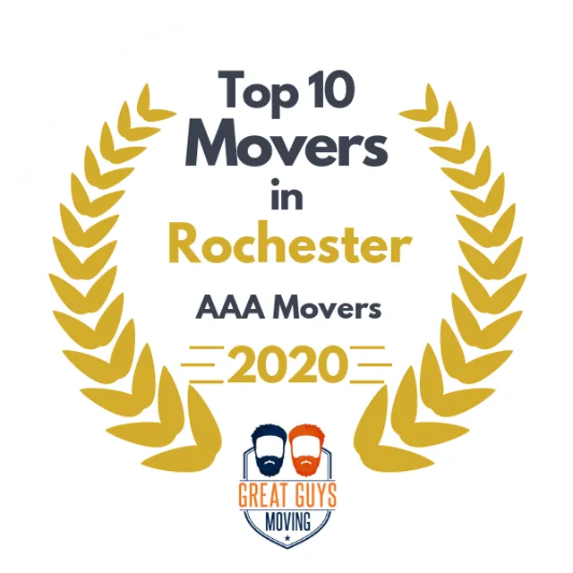 Top 10 Movers in Rochester, MN 2020 award