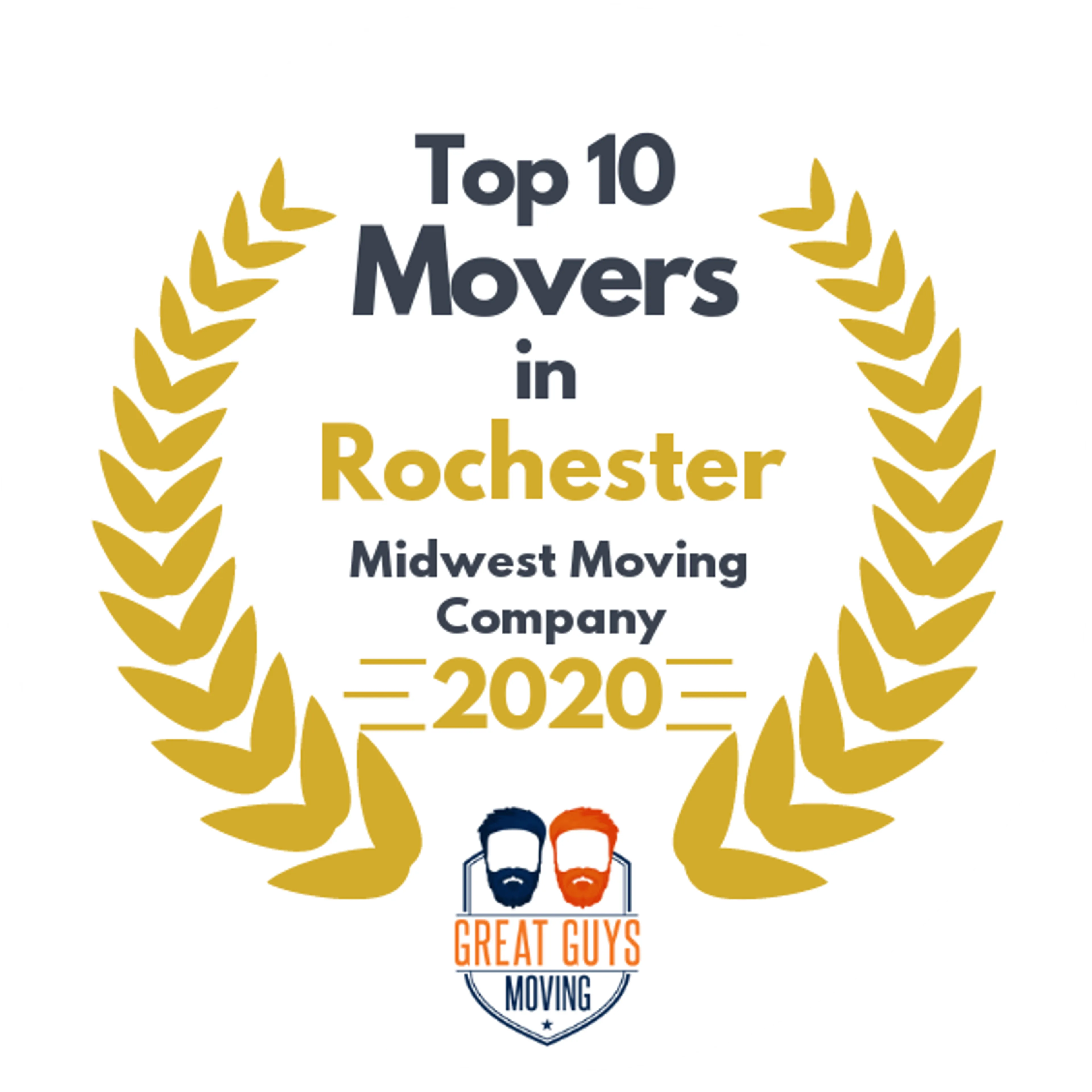 Top 10 Movers in Rochester, MN 2020 award