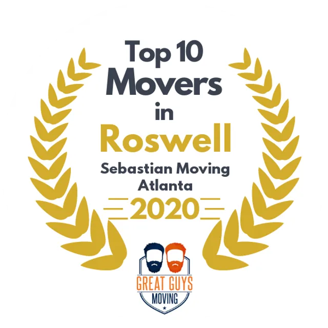 Top 10 Movers in Atlanta, GA 2020 award