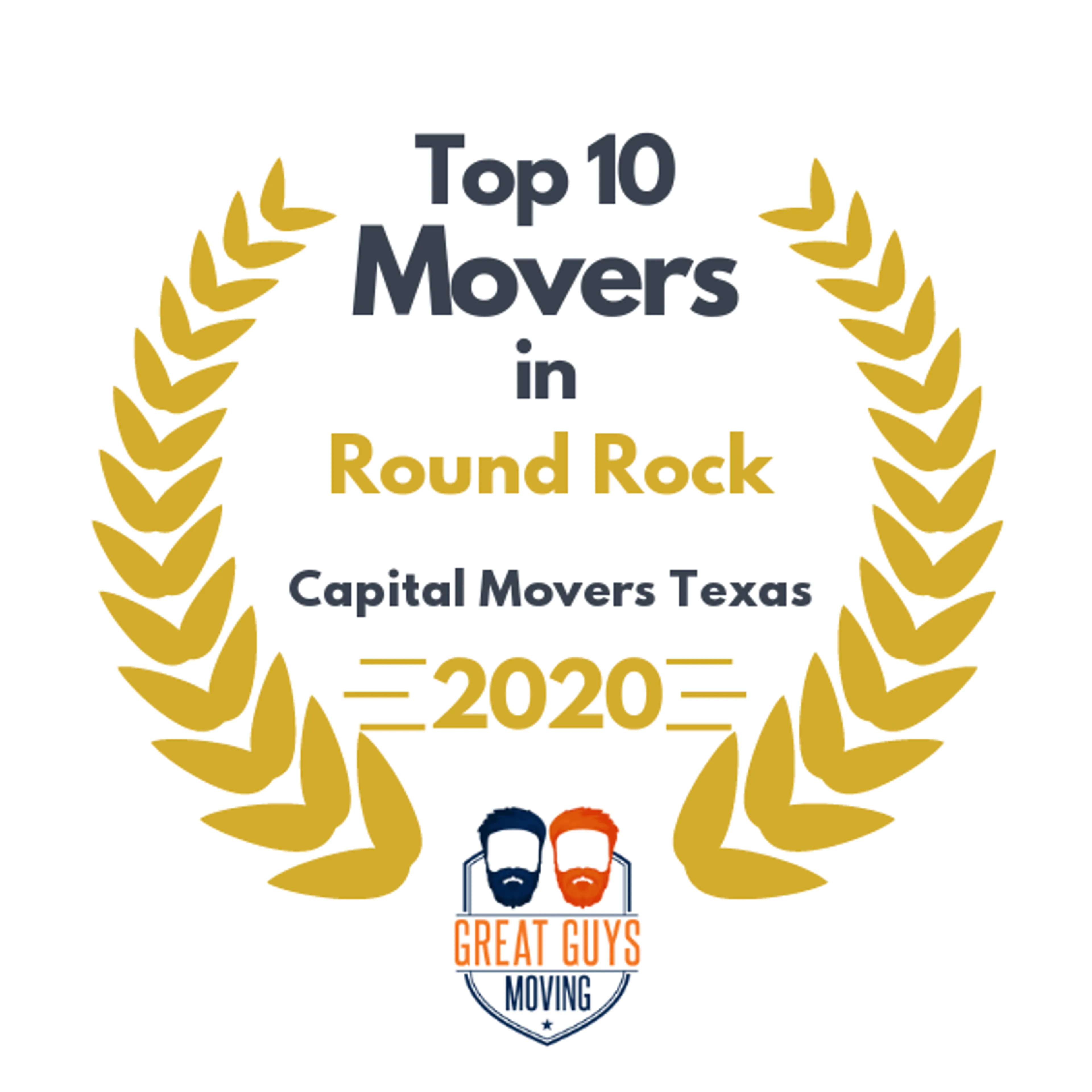 Top 10 Movers in Austin, TX 2020 award