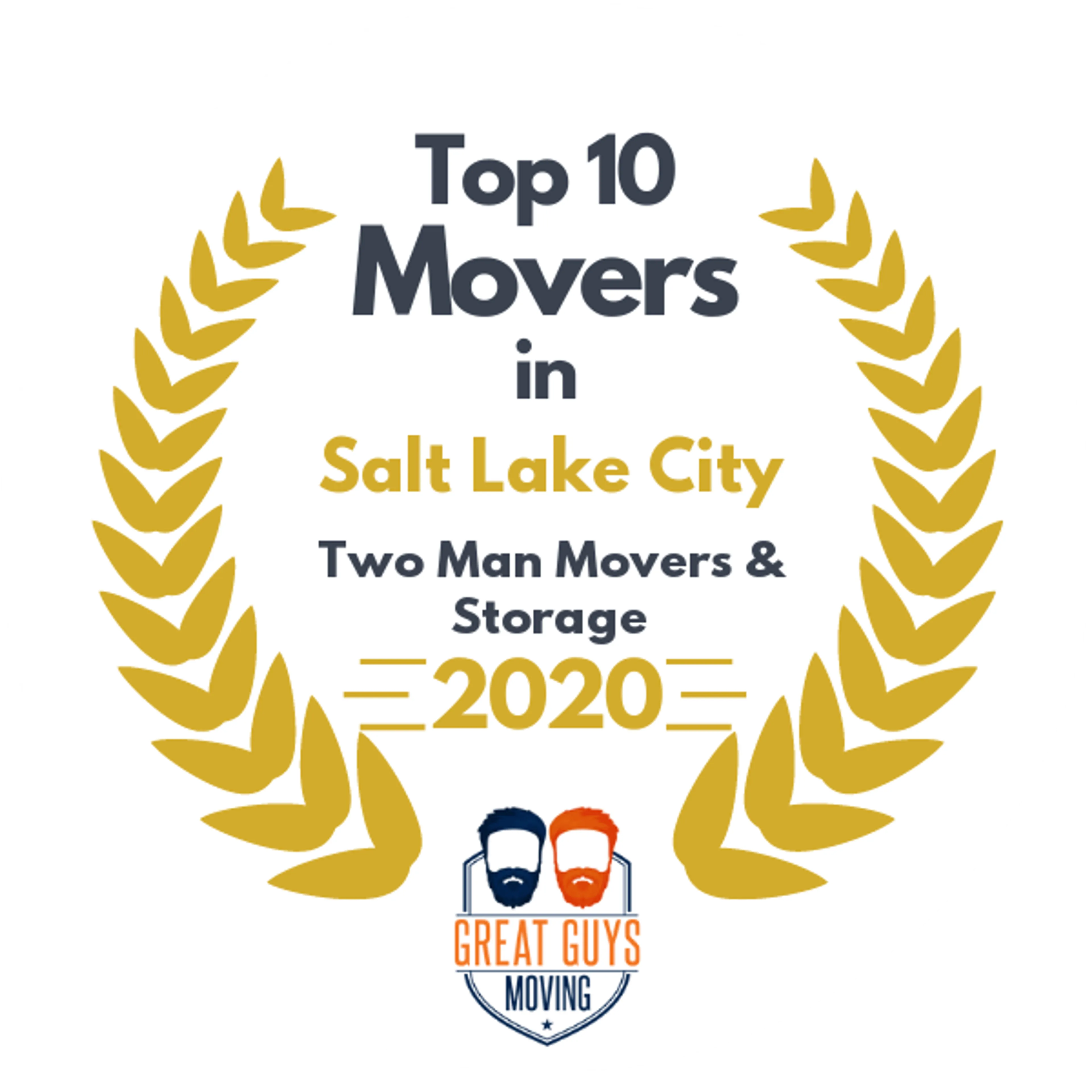 Top 10 Movers in Salt Lake City, UT 2020 award