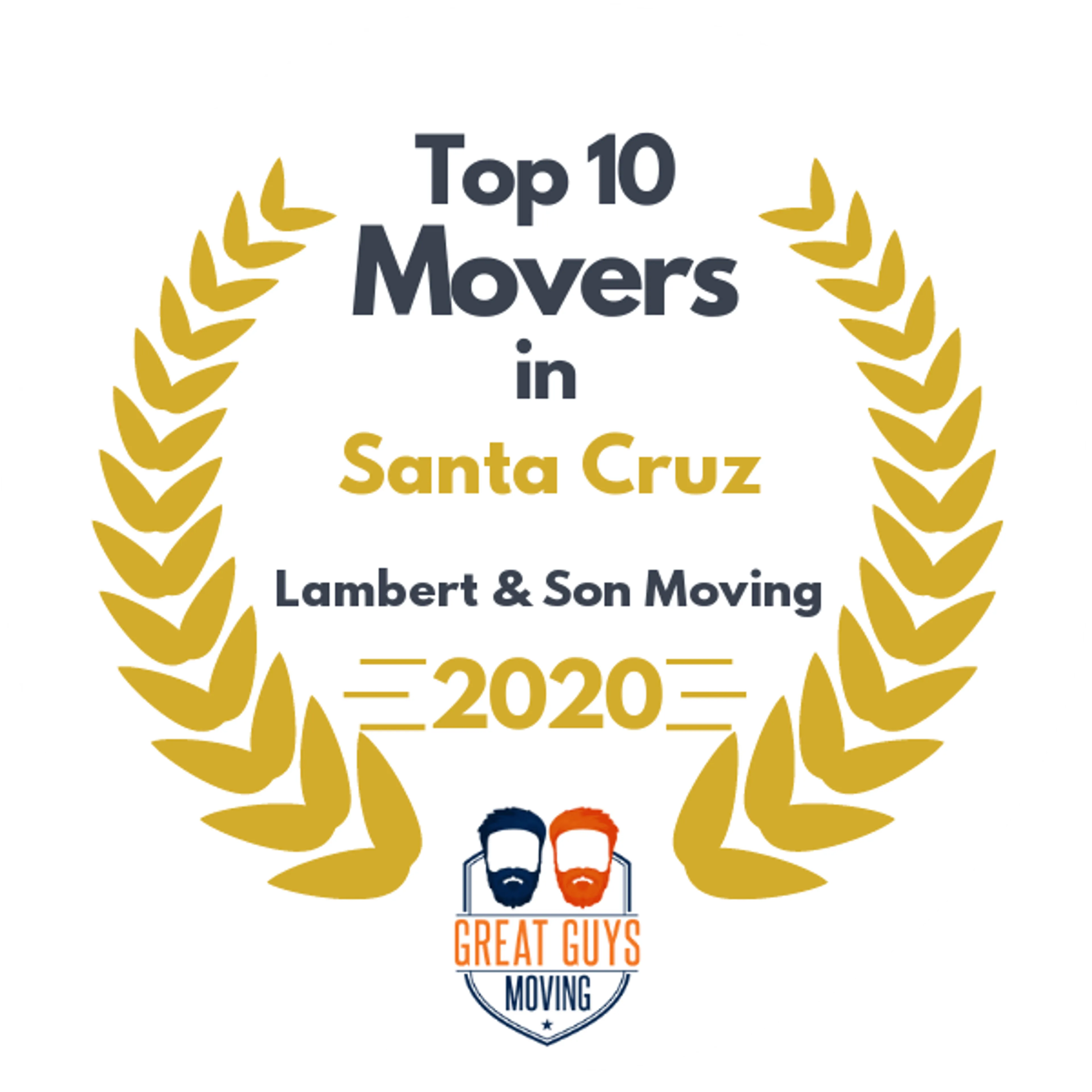 Top 10 Movers in San Jose, CA 2020 award
