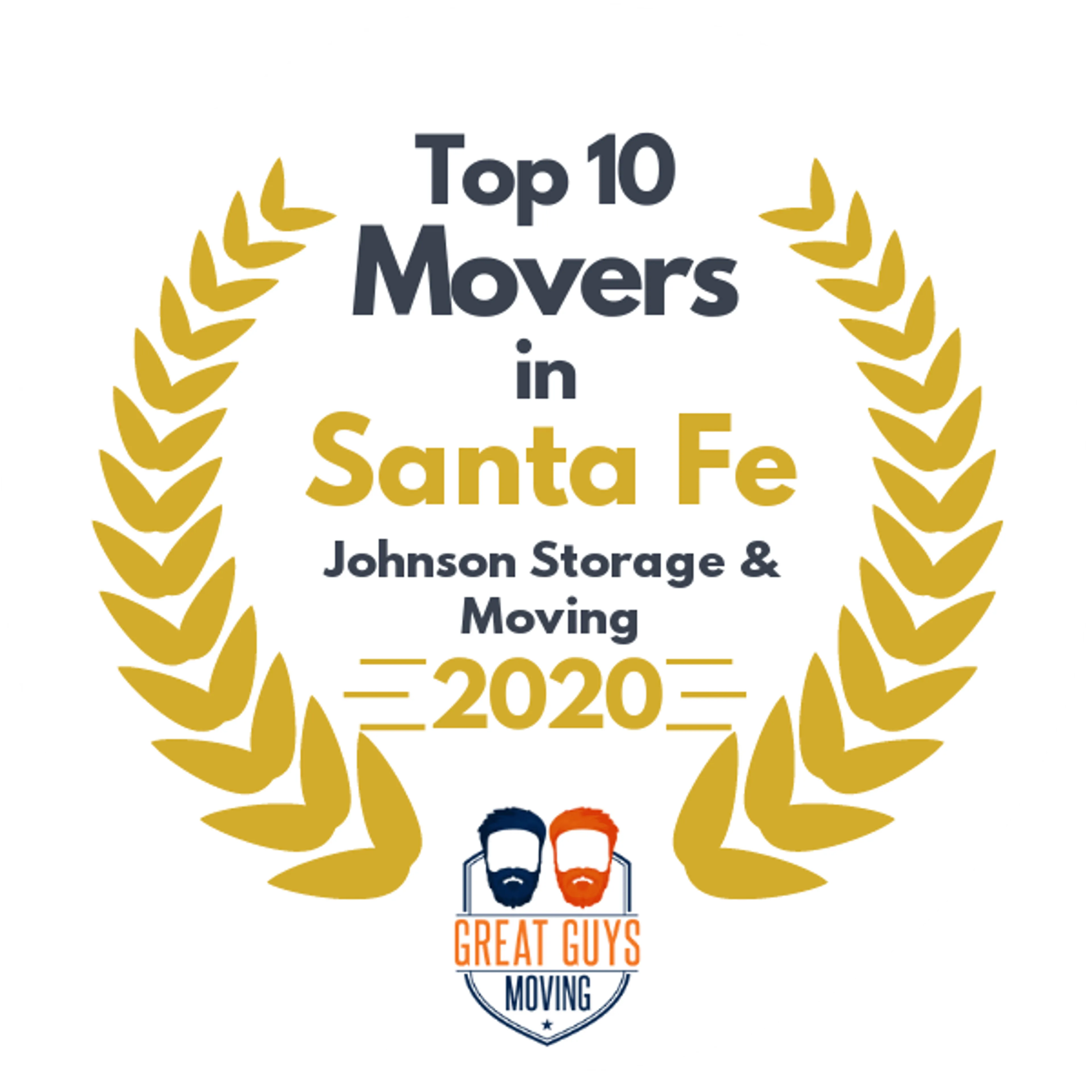 Top 10 Movers in Santa Fe, NM 2020 award