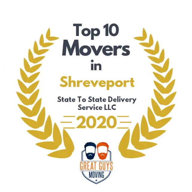 Top 10 Movers in Shreveport, LA 2020 award