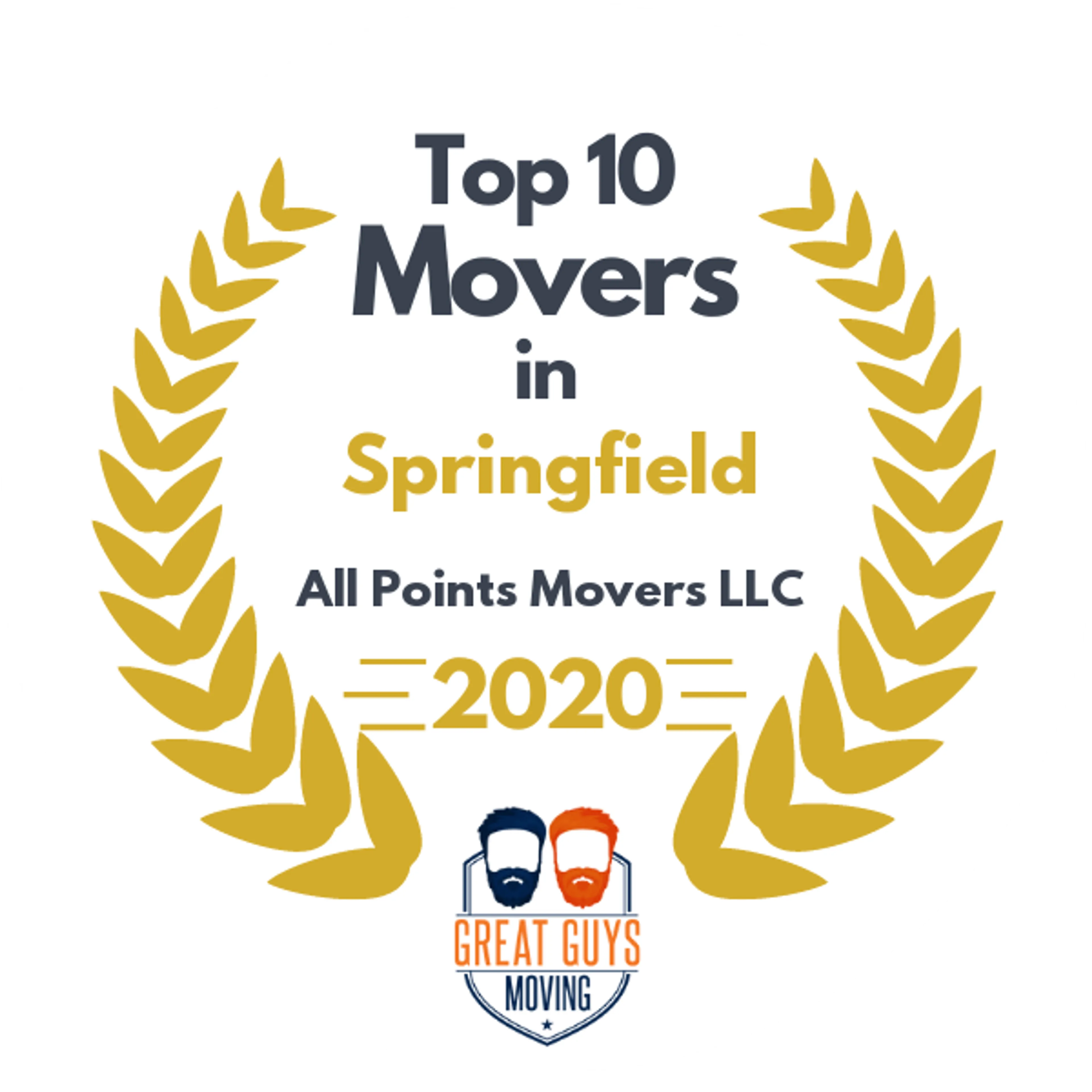Top 10 Movers in Worcester, MA 2020 award