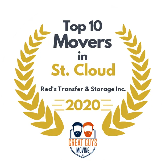 Top 10 Movers in St. Paul, MN 2020 award