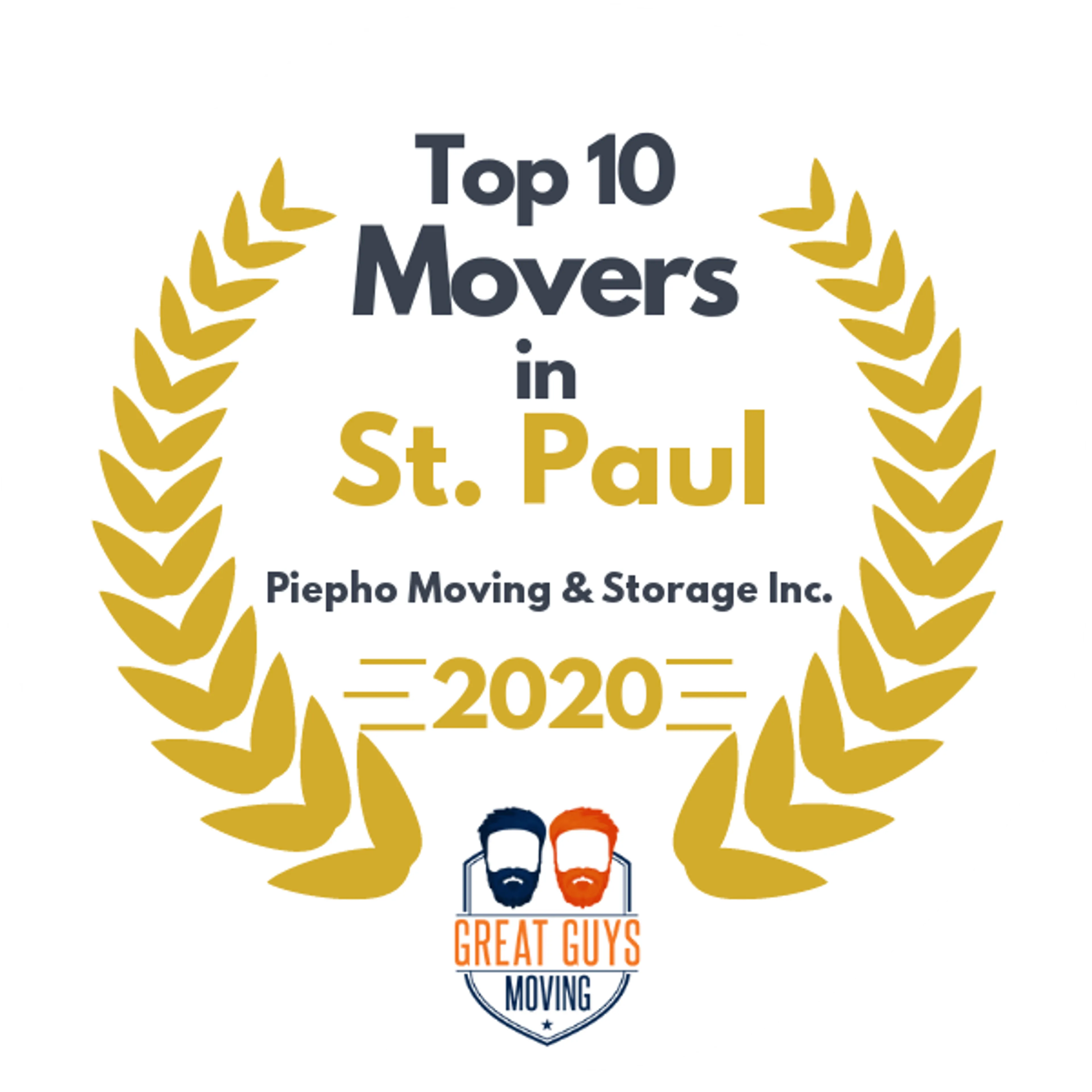 Top 10 Movers in Minneapolis, MN 2020 award