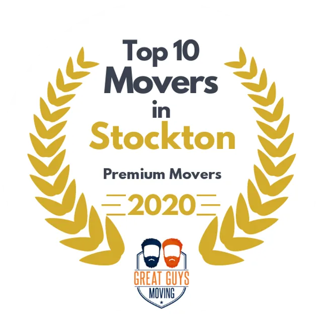 Top 10 Movers in Stockton, CA 2020 award