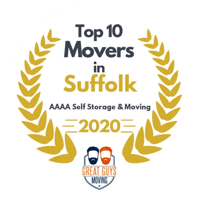 Top 10 Movers in Portsmouth, VA 2020 award