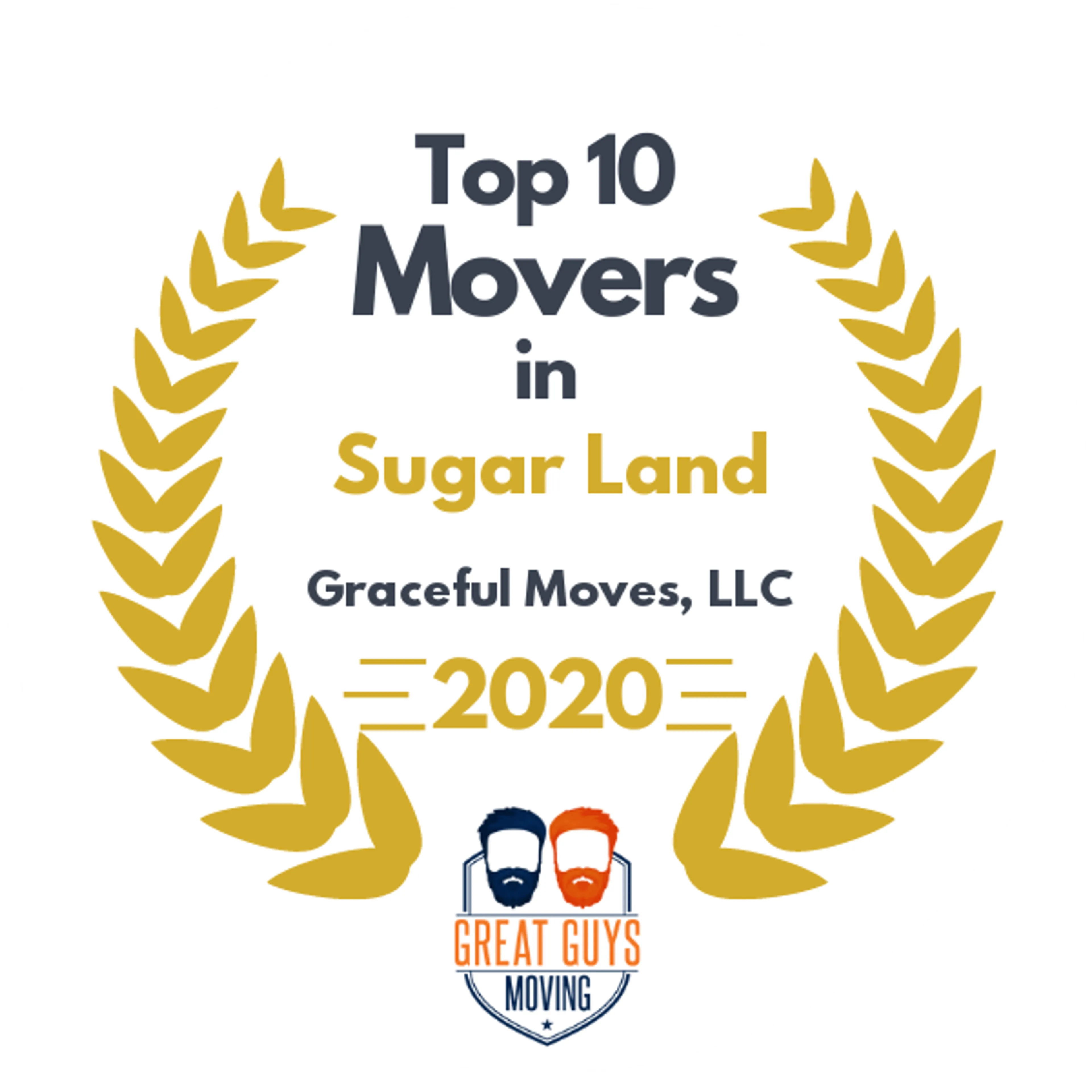 Top 10 Movers in Pearland, TX 2020 award