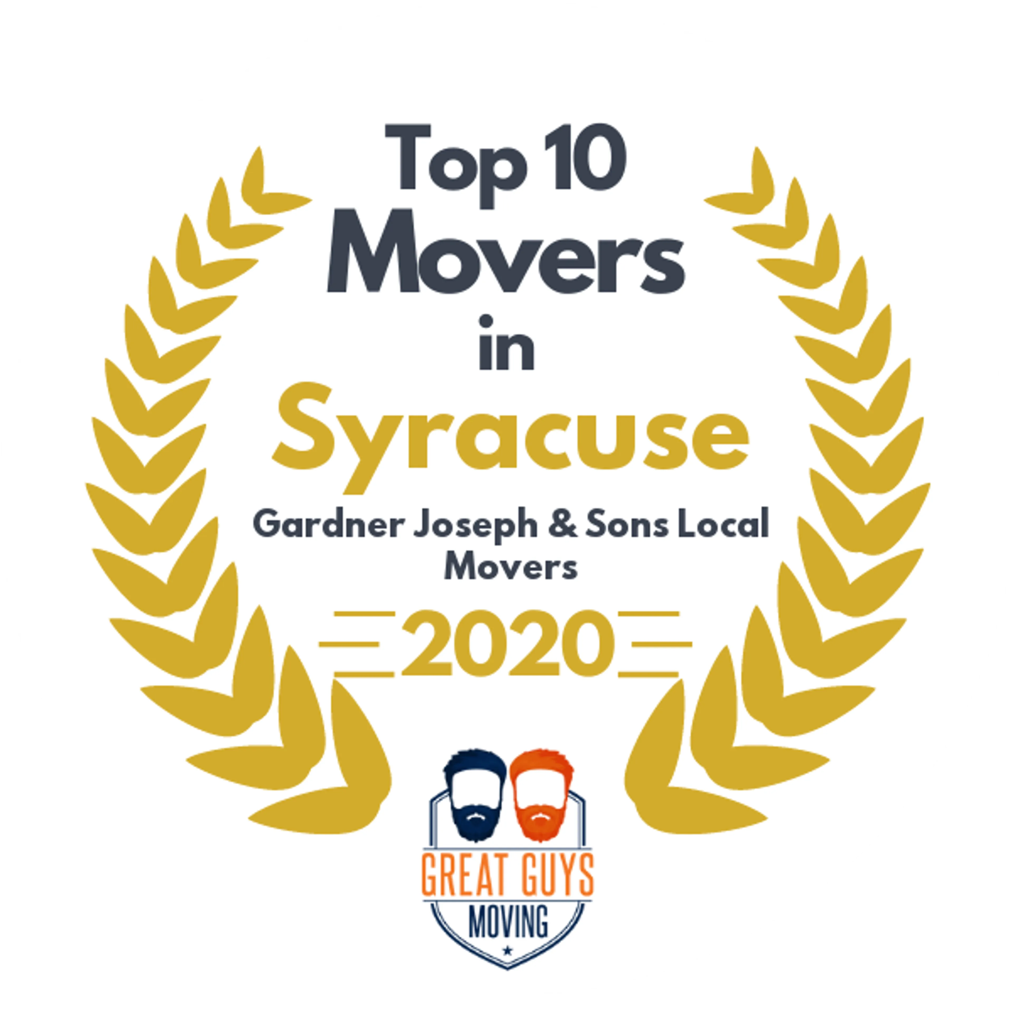 Top 10 Movers in Syracuse, NY 2020 award