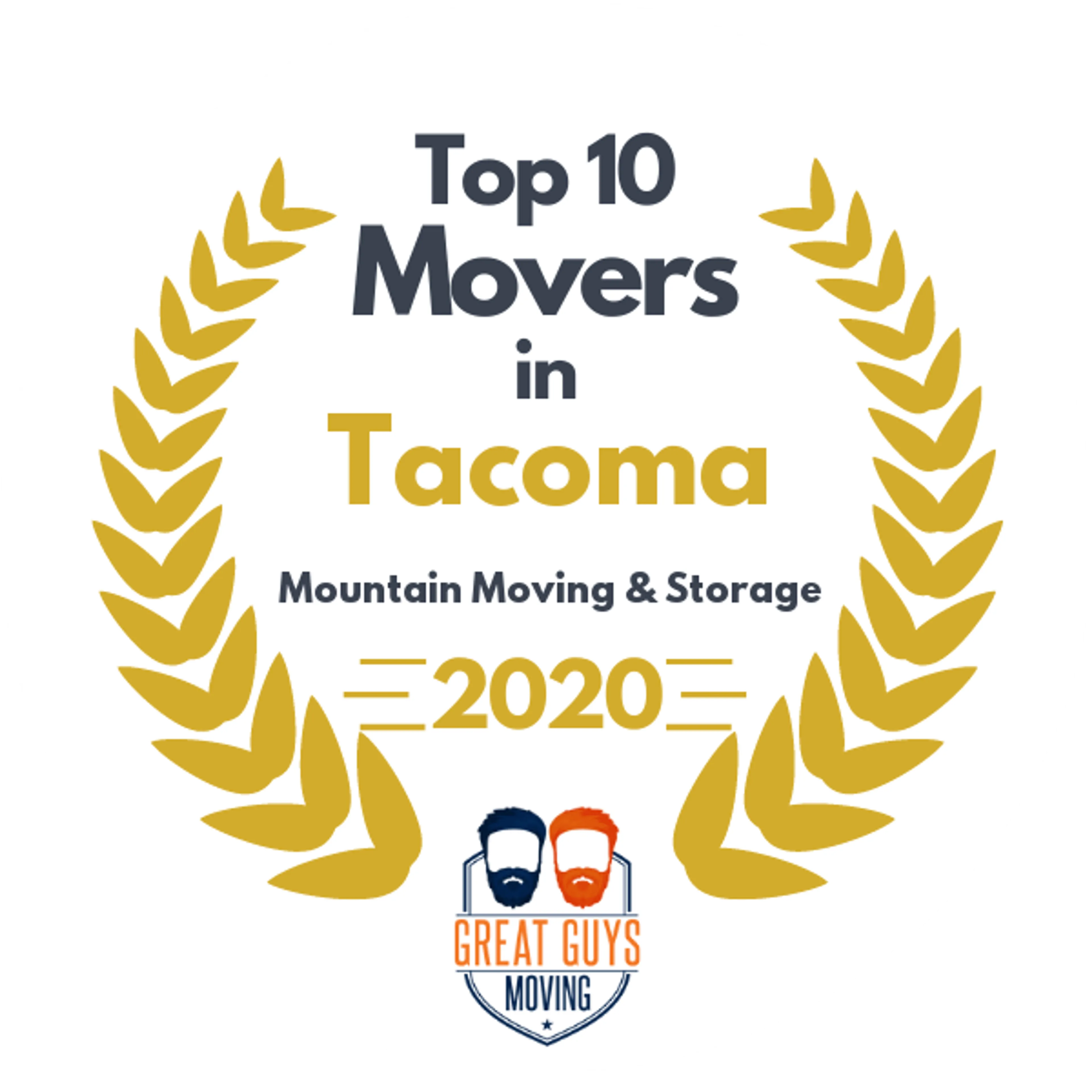 Top 10 Movers in Tacoma, WA 2020 award