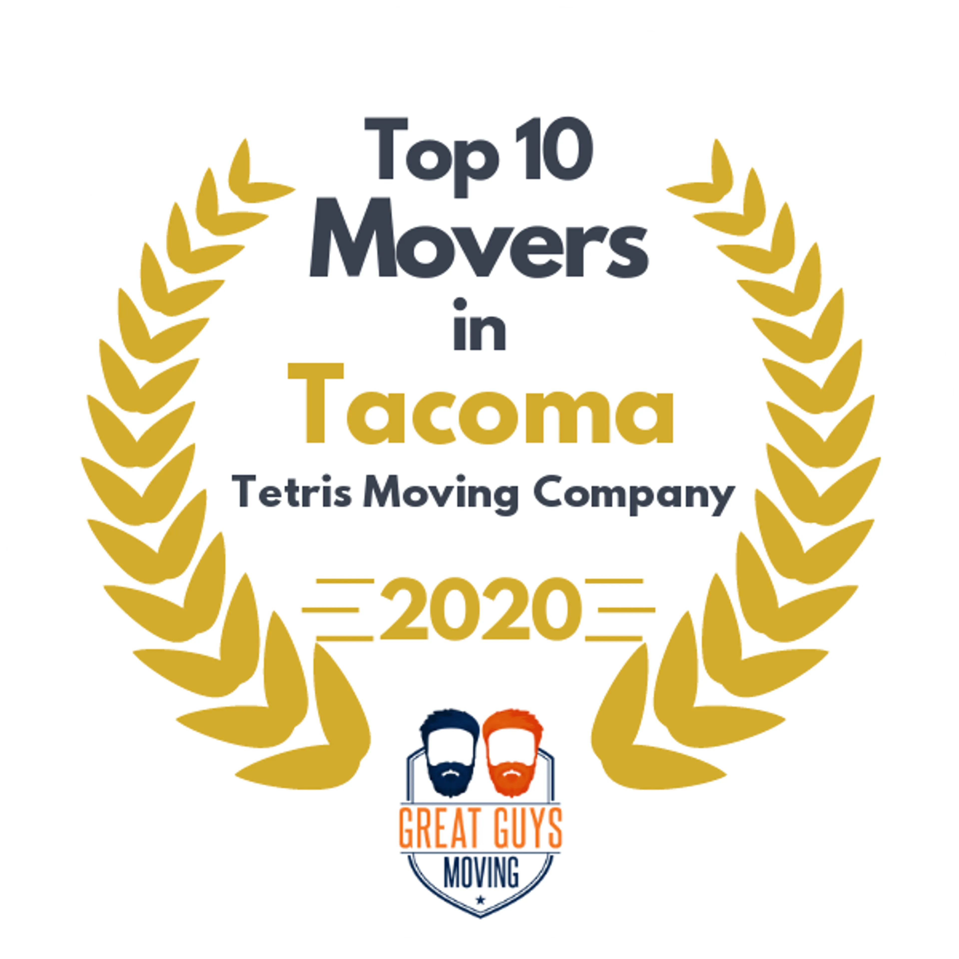 Top 10 Movers in Tacoma, WA 2020 award