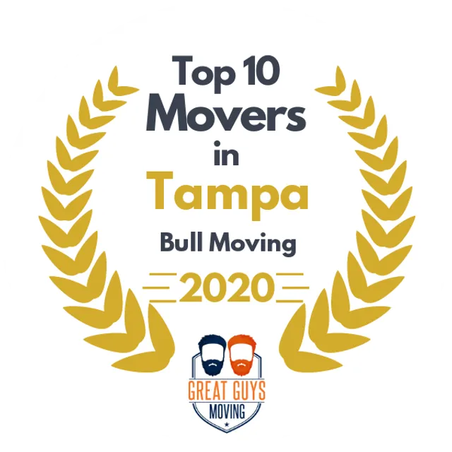 Top 10 Movers in Tampa, FL 2020 award