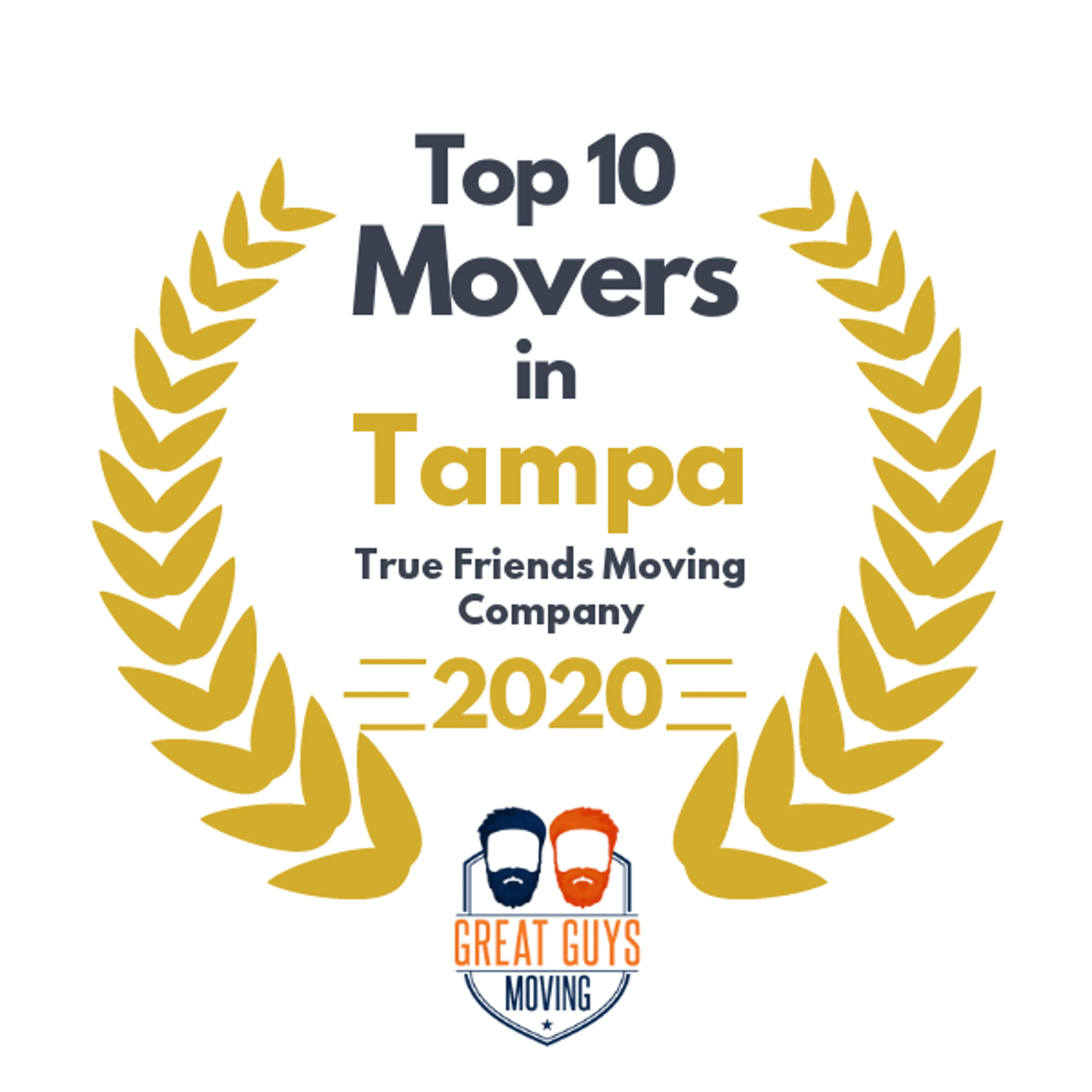 Top 10 Movers in Tampa, FL 2020 award
