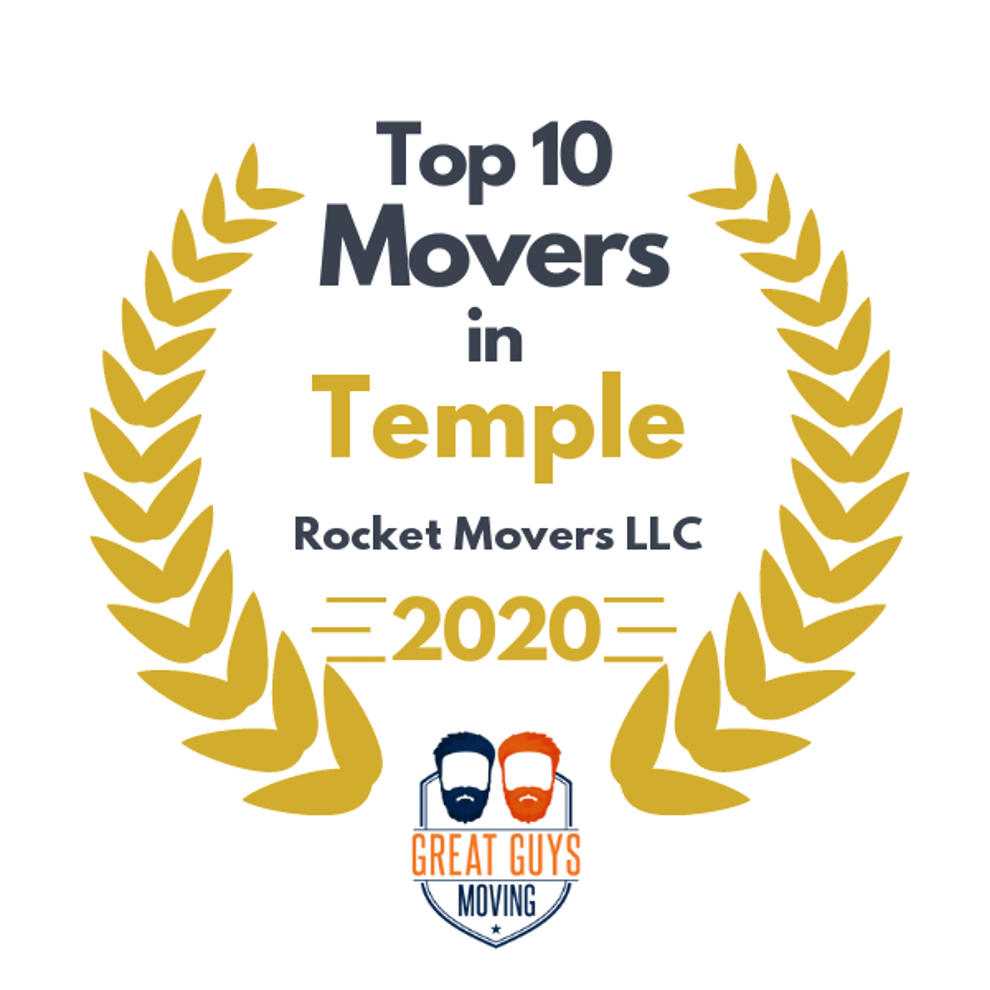 Top 10 Movers in Tyler, TX 2020 award