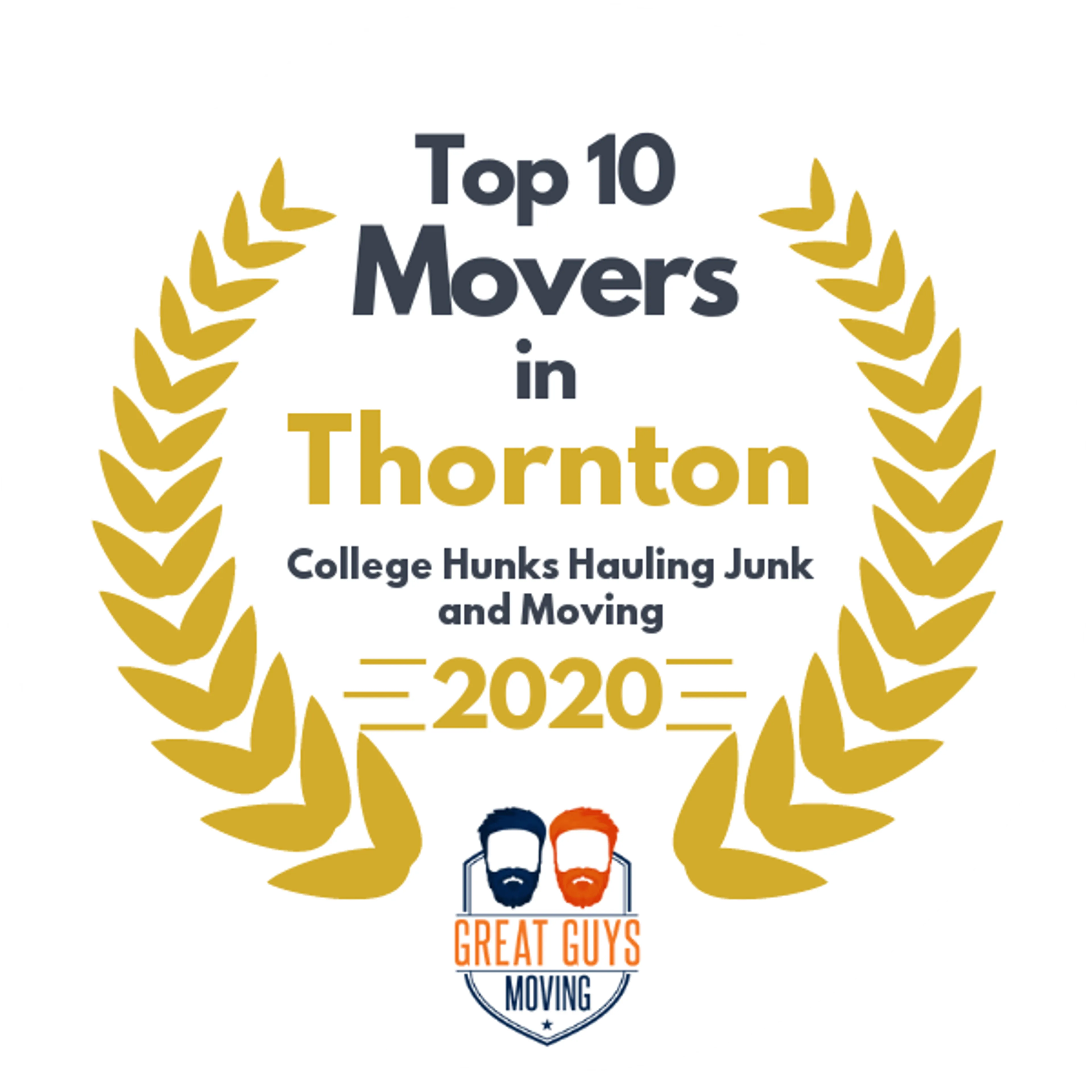 Top 10 Movers in Denver, CO 2020 award