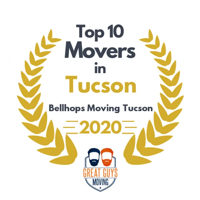 Top 10 Movers in Tucson, AZ 2020 award