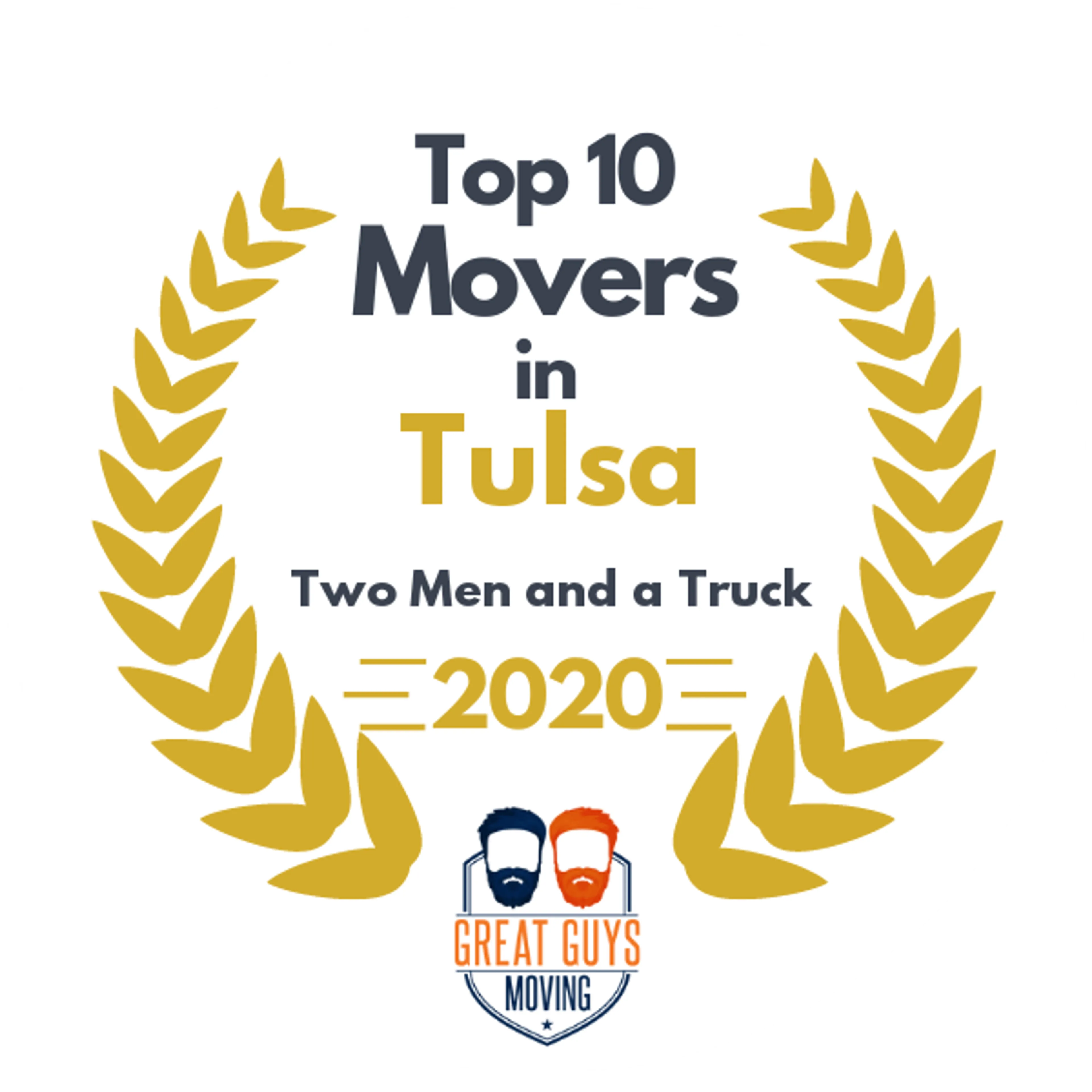 Top 10 Movers in Tulsa, OK 2020 award