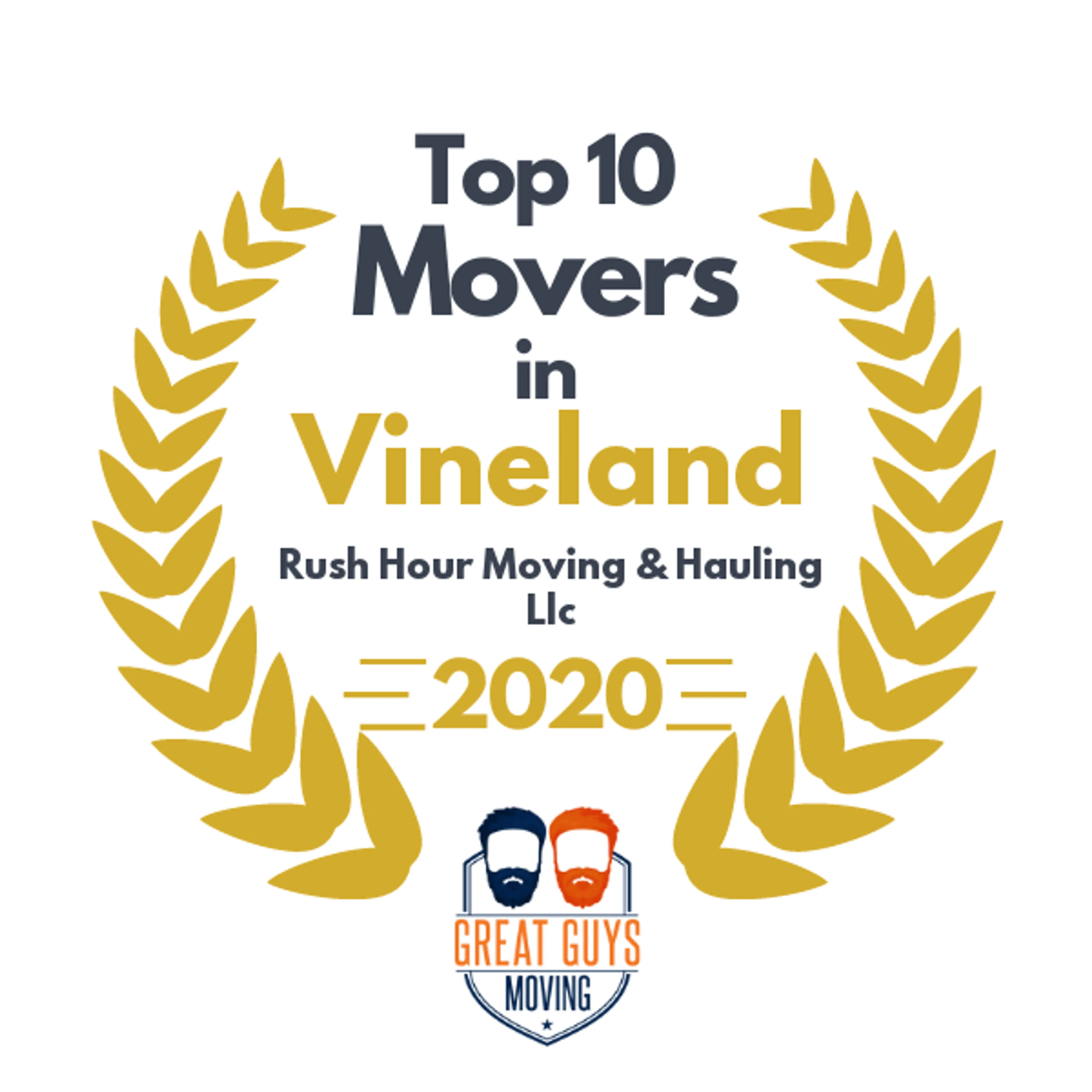 Top 10 Movers in Trenton, NJ 2020 award