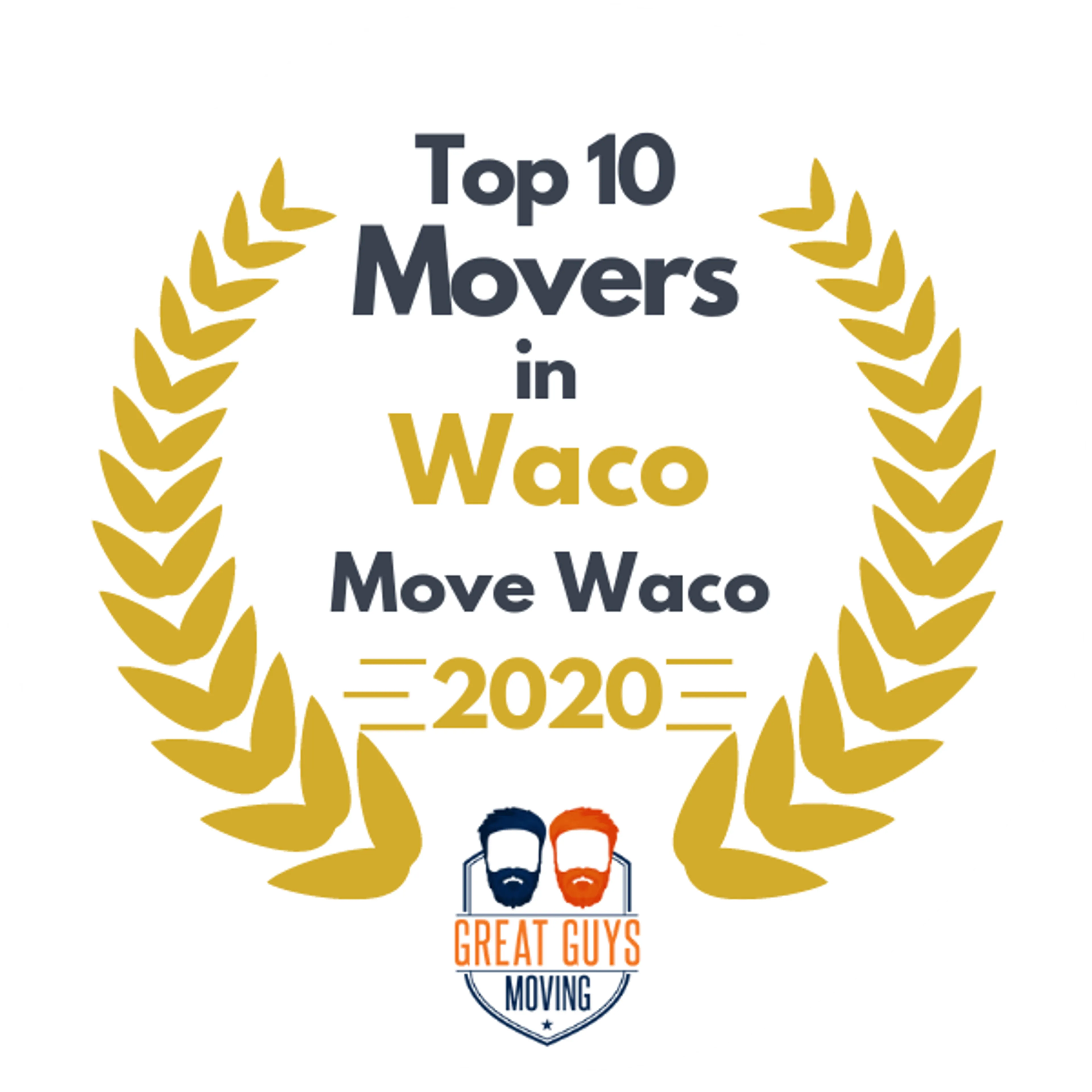 Top 10 Movers in Waco, TX 2020 award