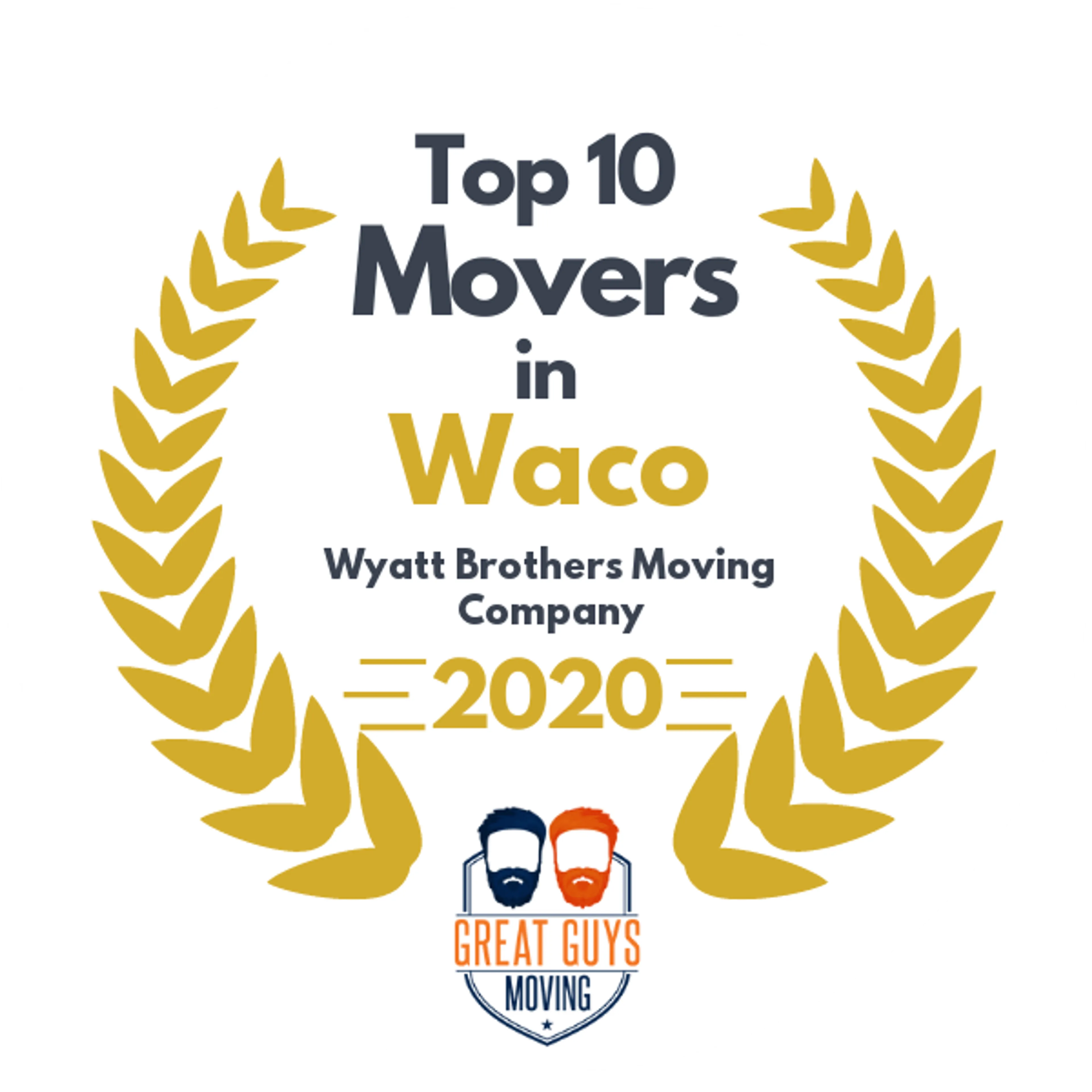 Top 10 Movers in Athens, TX 2020 award