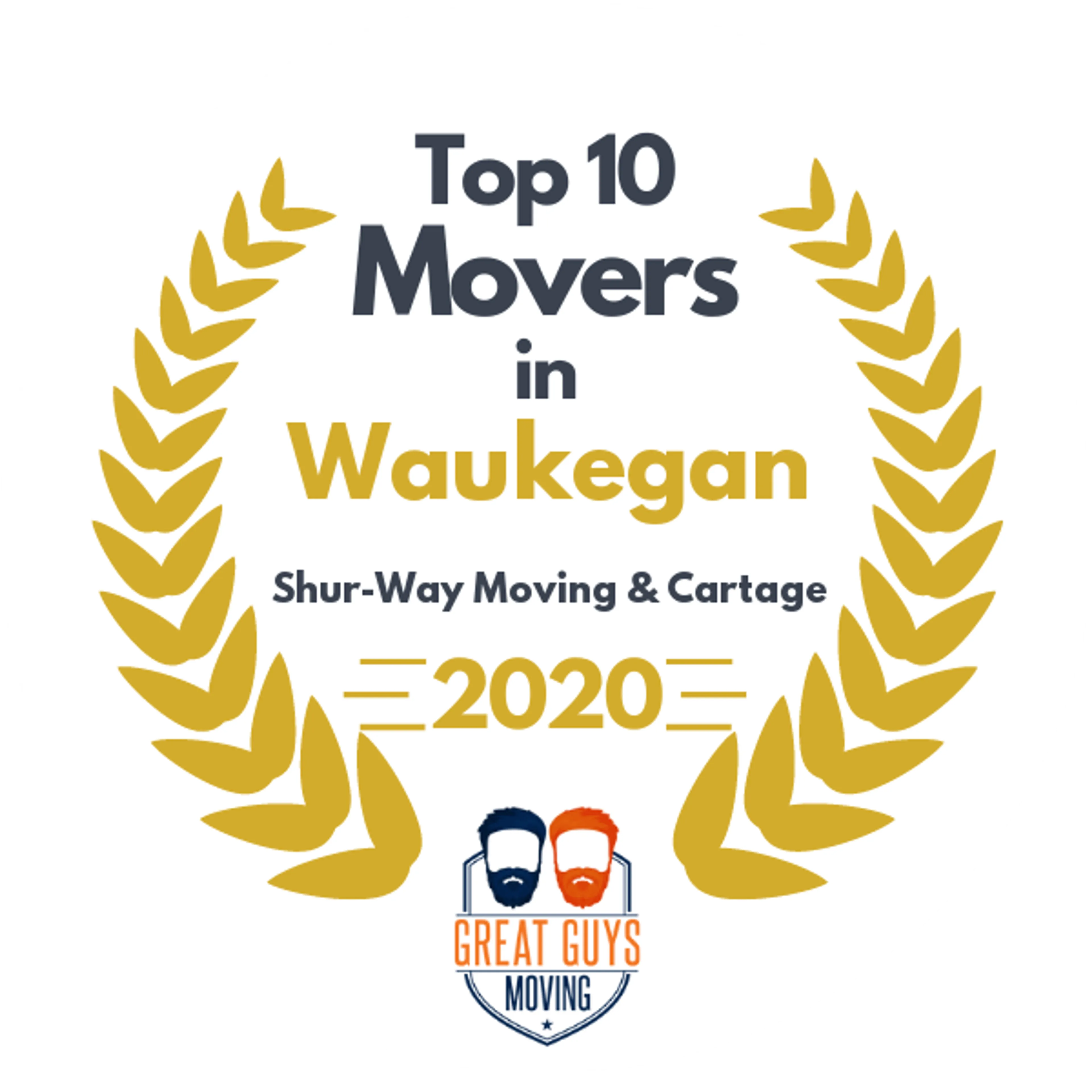 Top 10 Movers in Waukegan, IL 2020 award