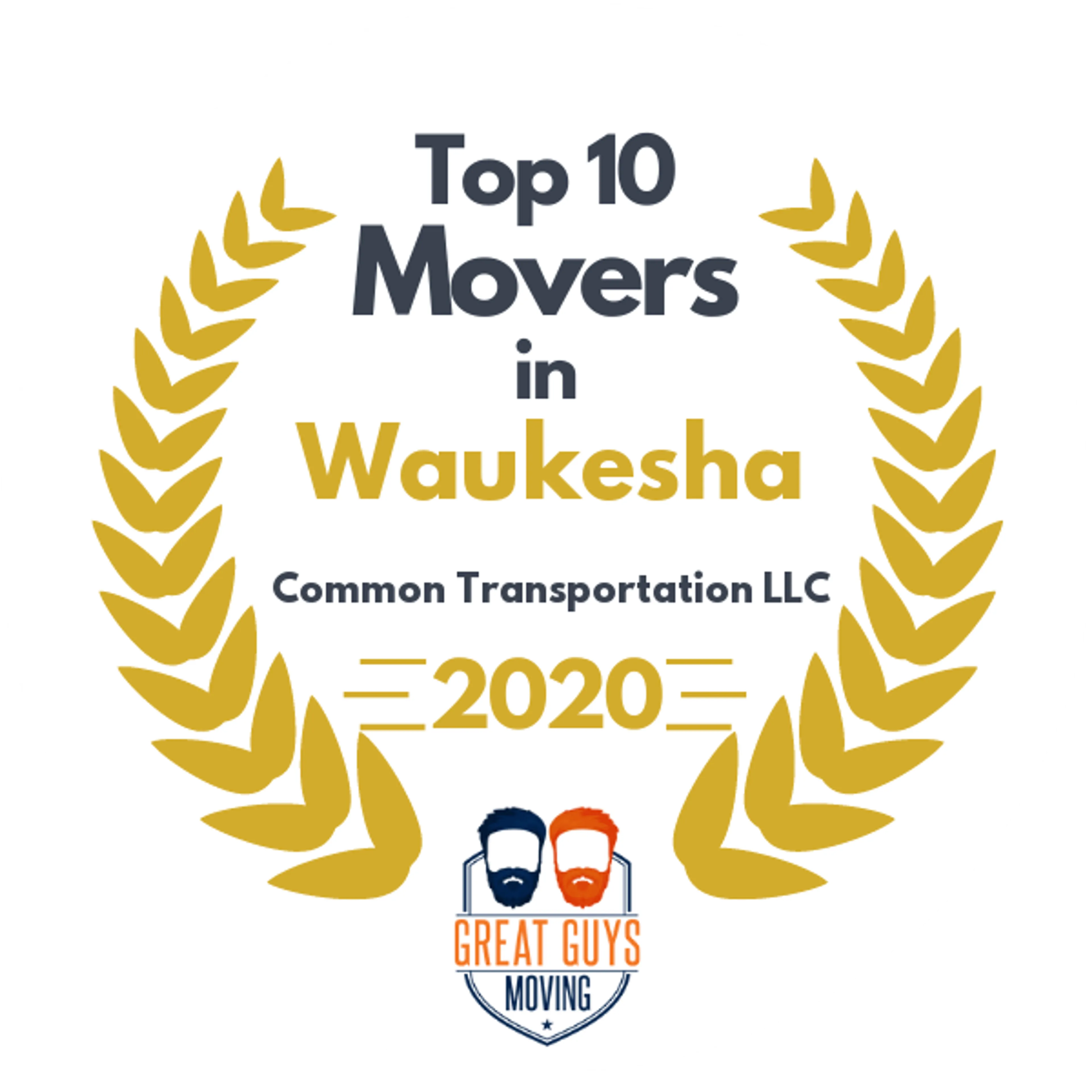 Top 10 Movers in Waukesha, WI 2020 award