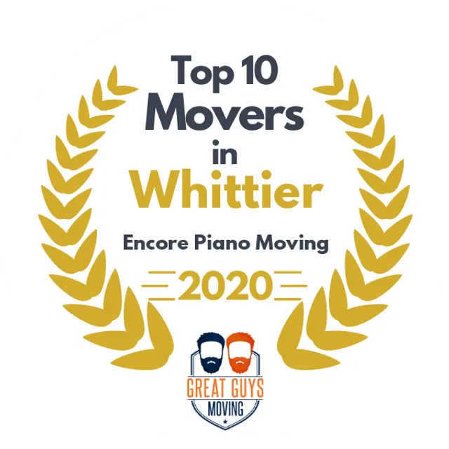 Top 10 Movers in Long Beach, CA 2020 award