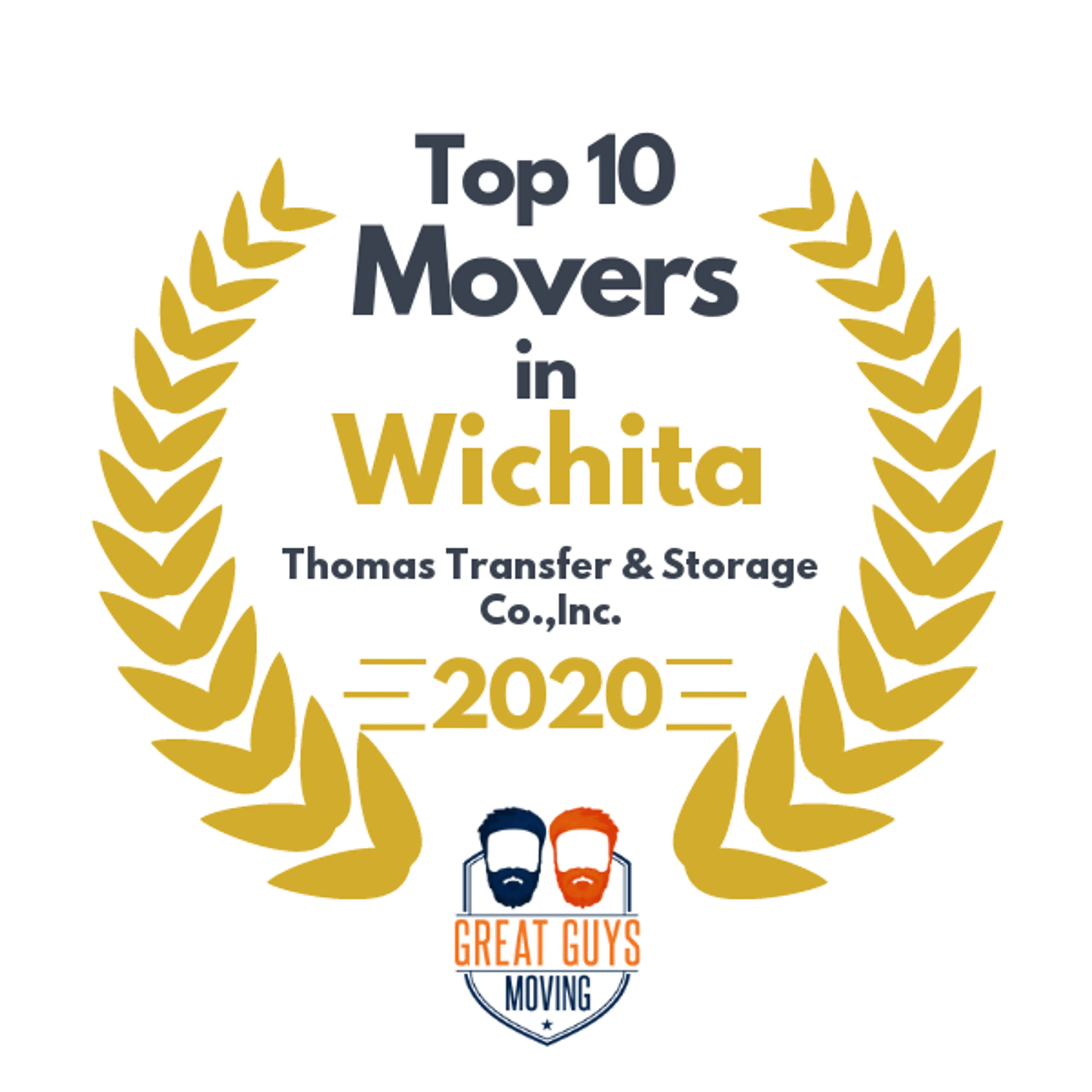 Top 10 Movers in Wichita, KS 2020 award