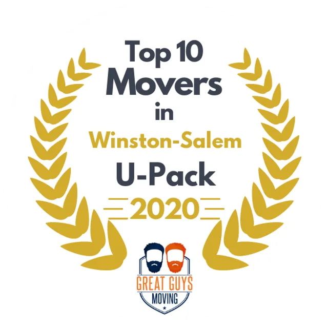 Top 10 Movers in Greensboro, NC 2020 award