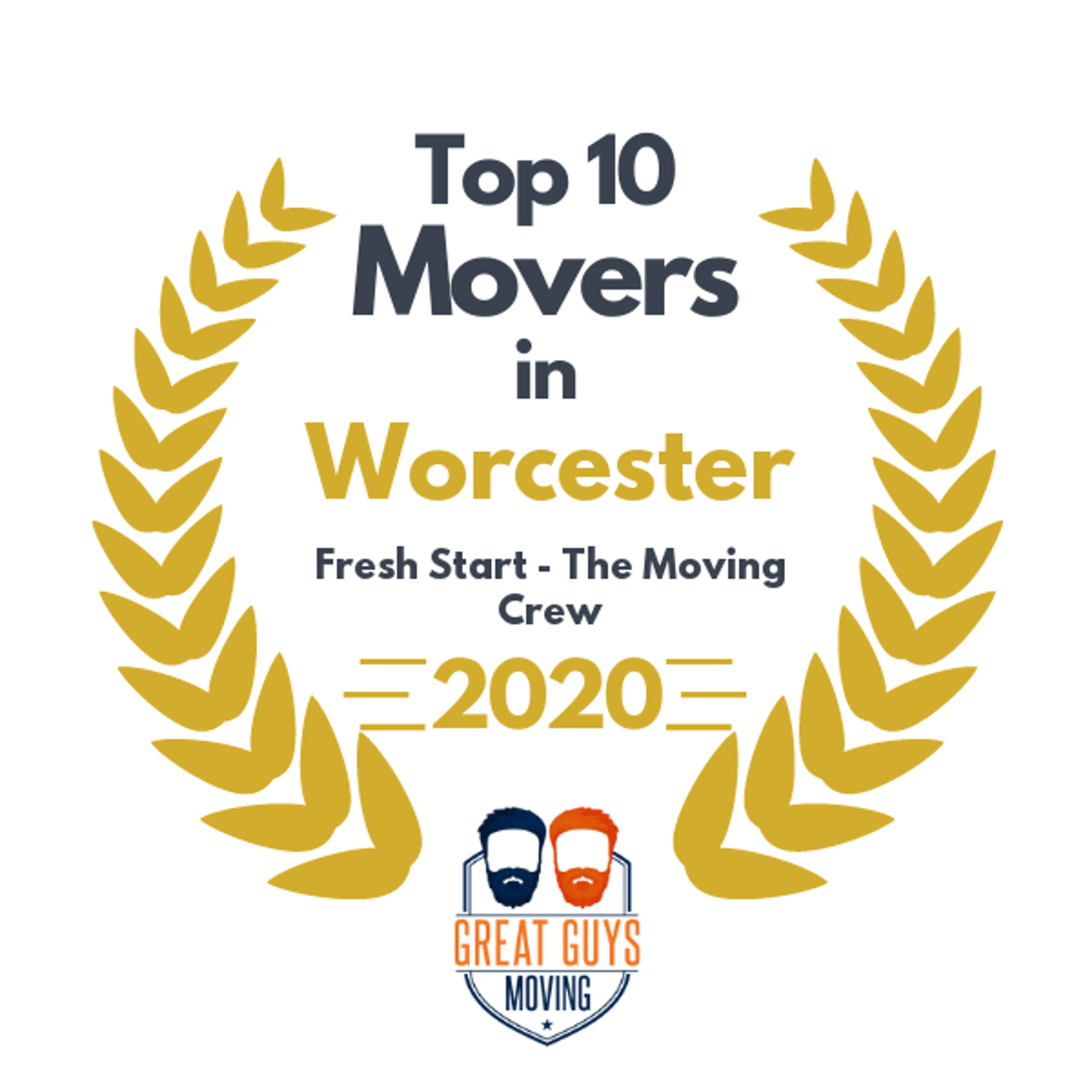 Top 10 Movers in Worcester, MA 2020 award