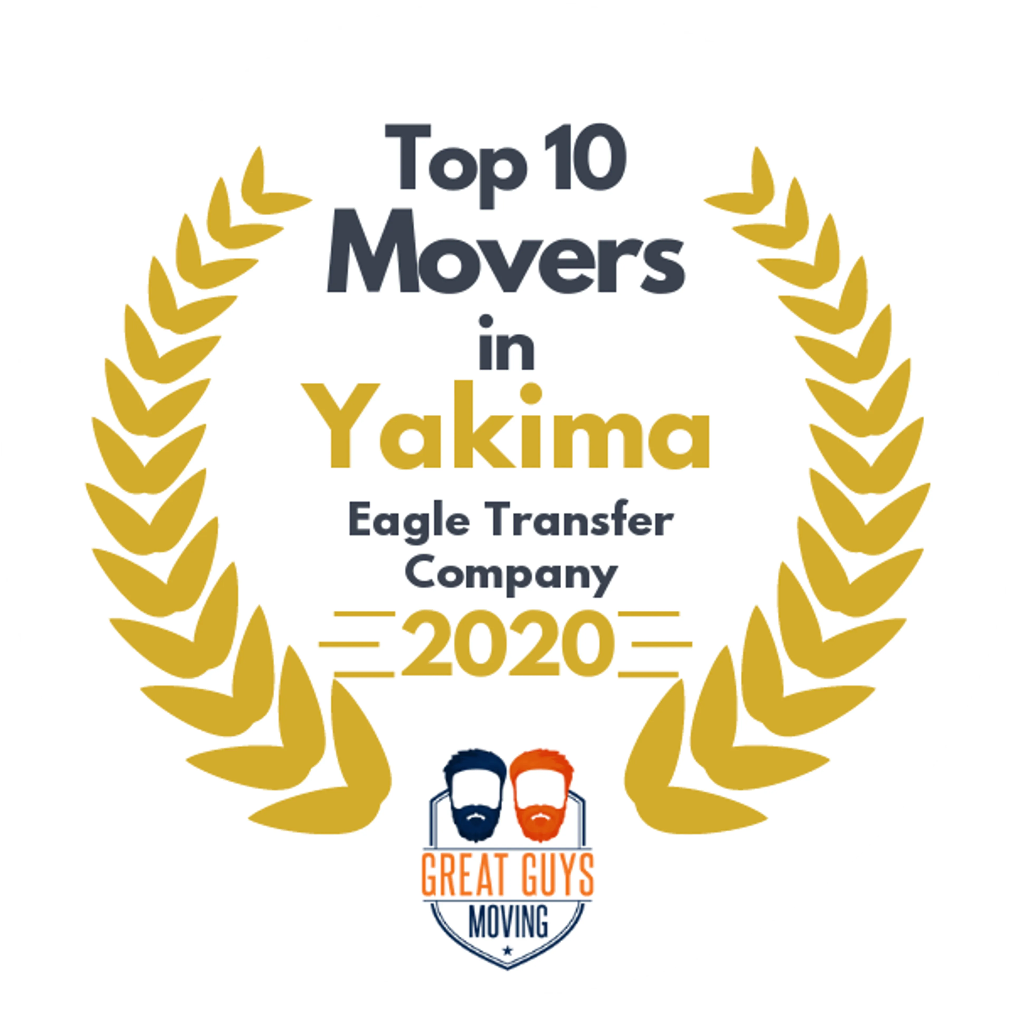 Top 10 Movers in Yakima, WA 2020 award