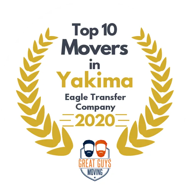 Top 10 Movers in Yakima, WA 2020 award