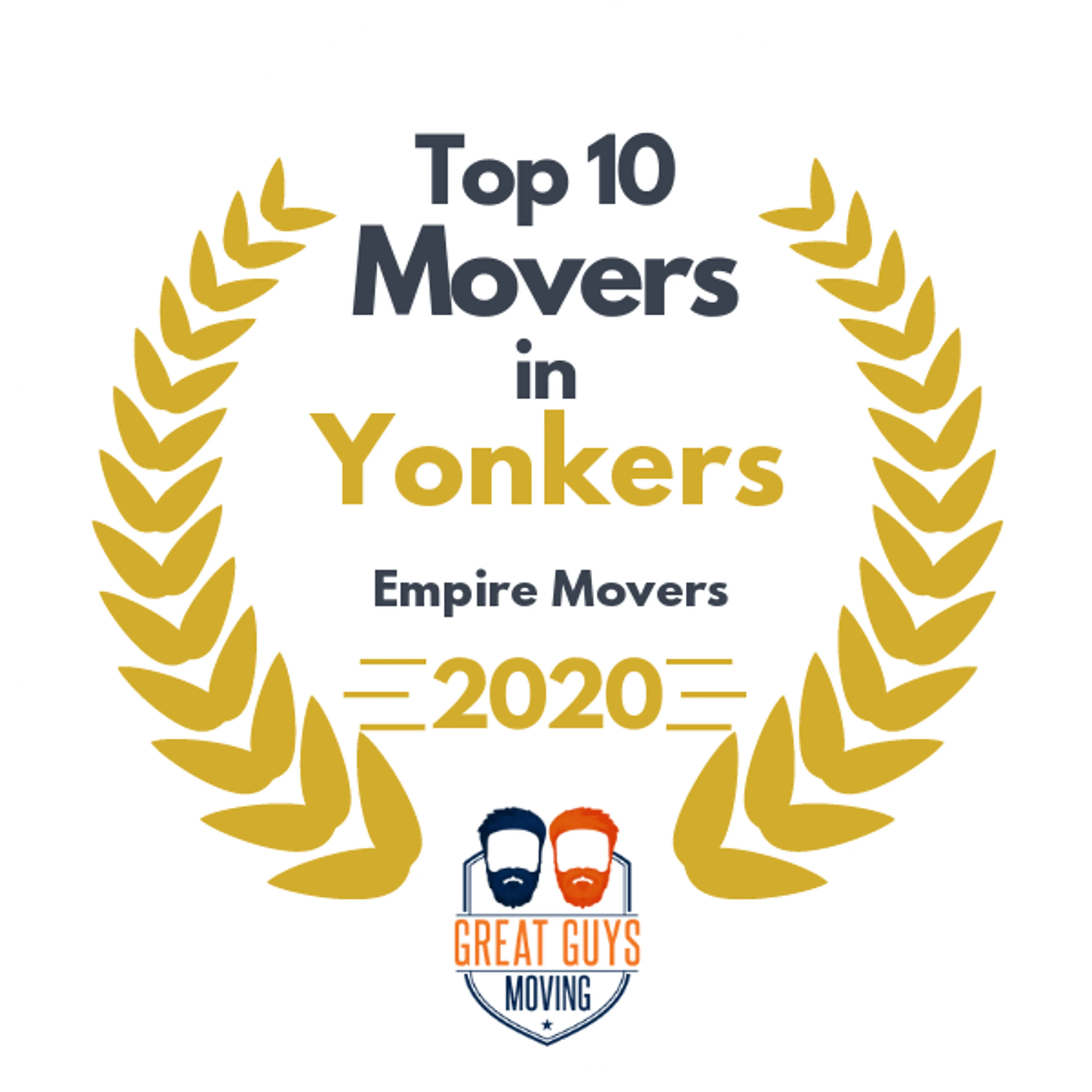 Top 10 Movers in Yonkers, NY 2020 award