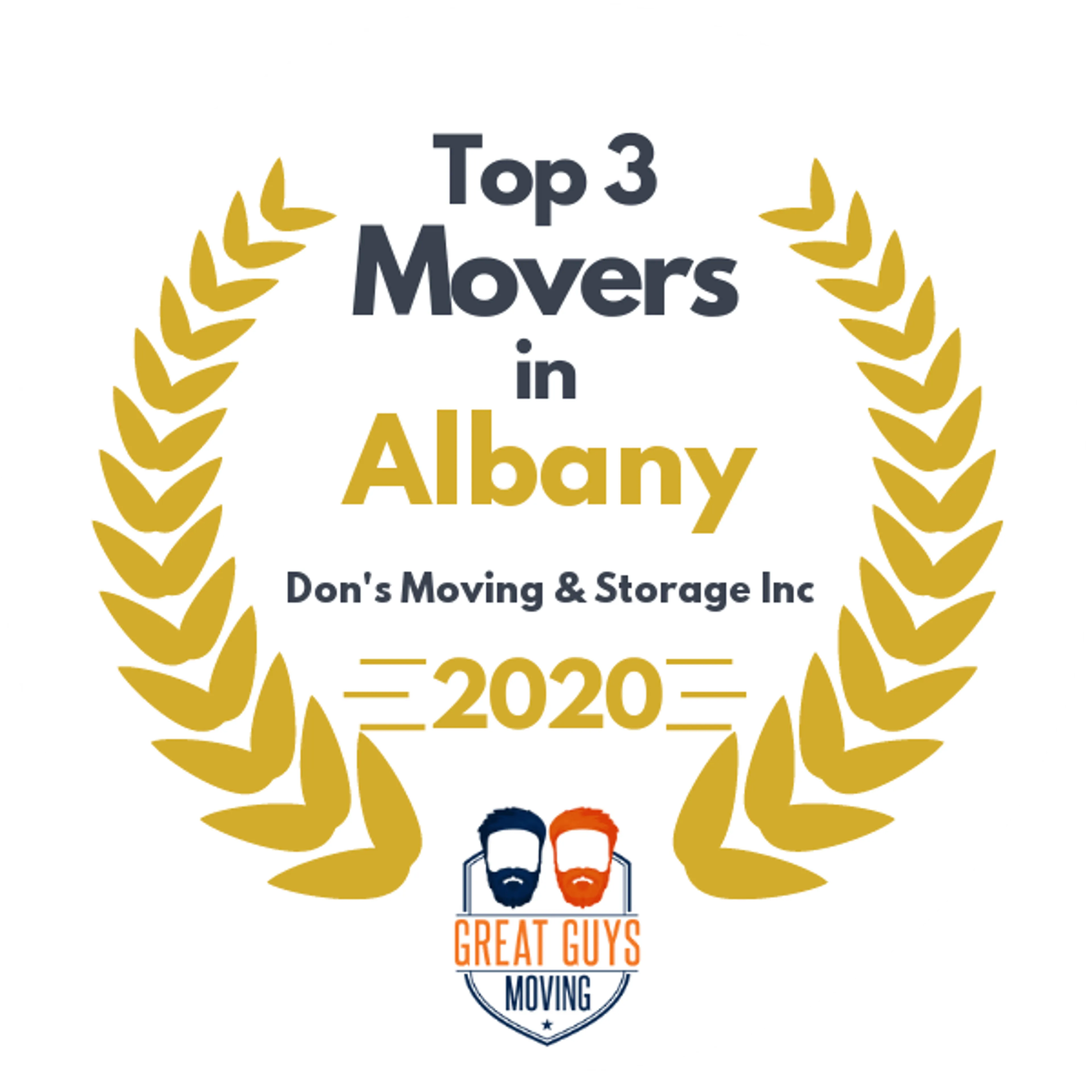 Top 3 Movers in Albany, NY 2020 award