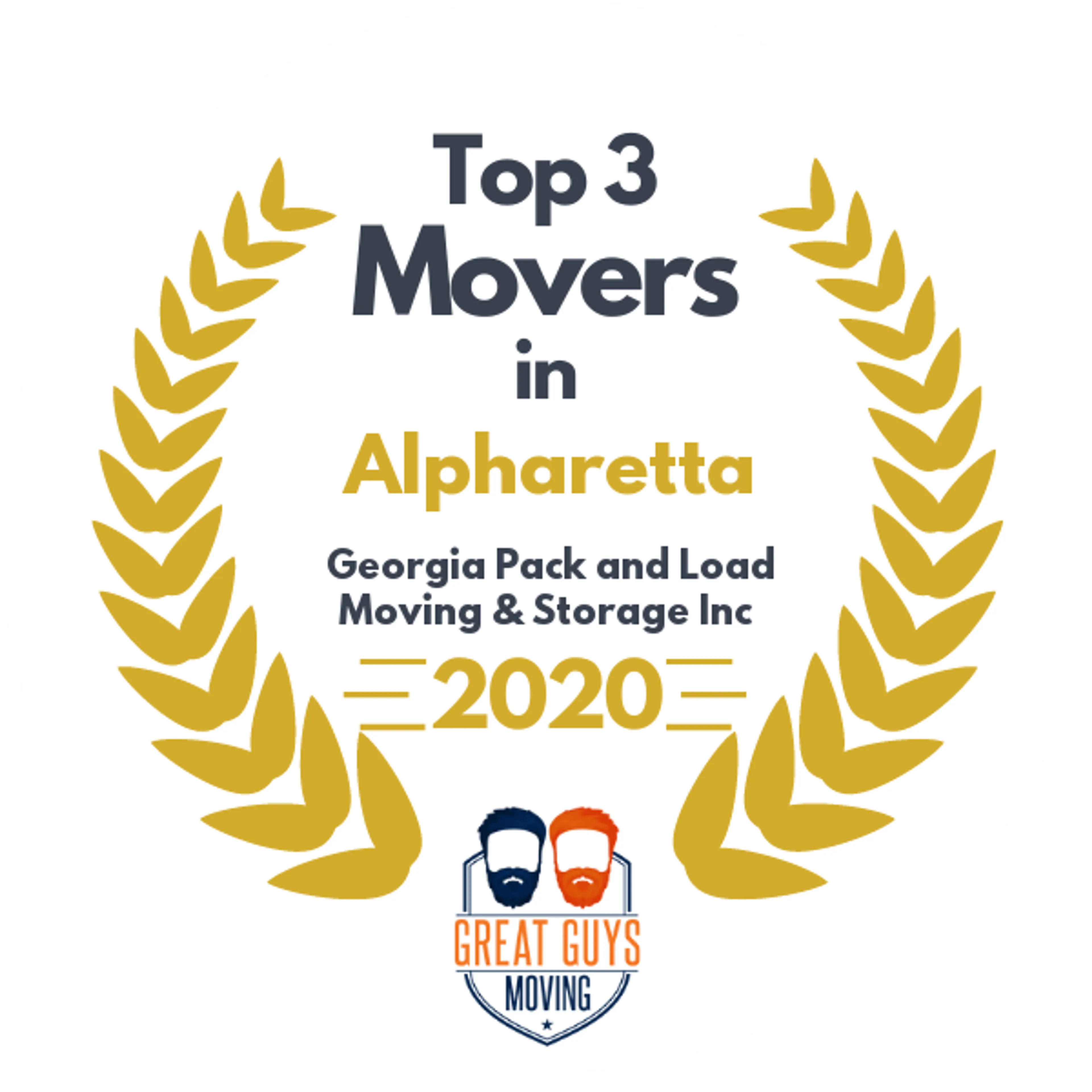 Top 3 Movers in Atlanta, GA 2020 award