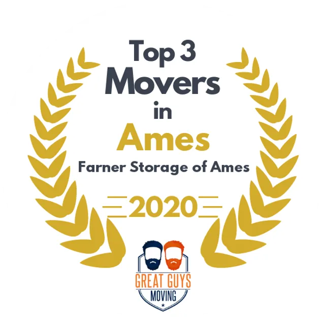 Top 3 Movers in Ames, IA 2020 award