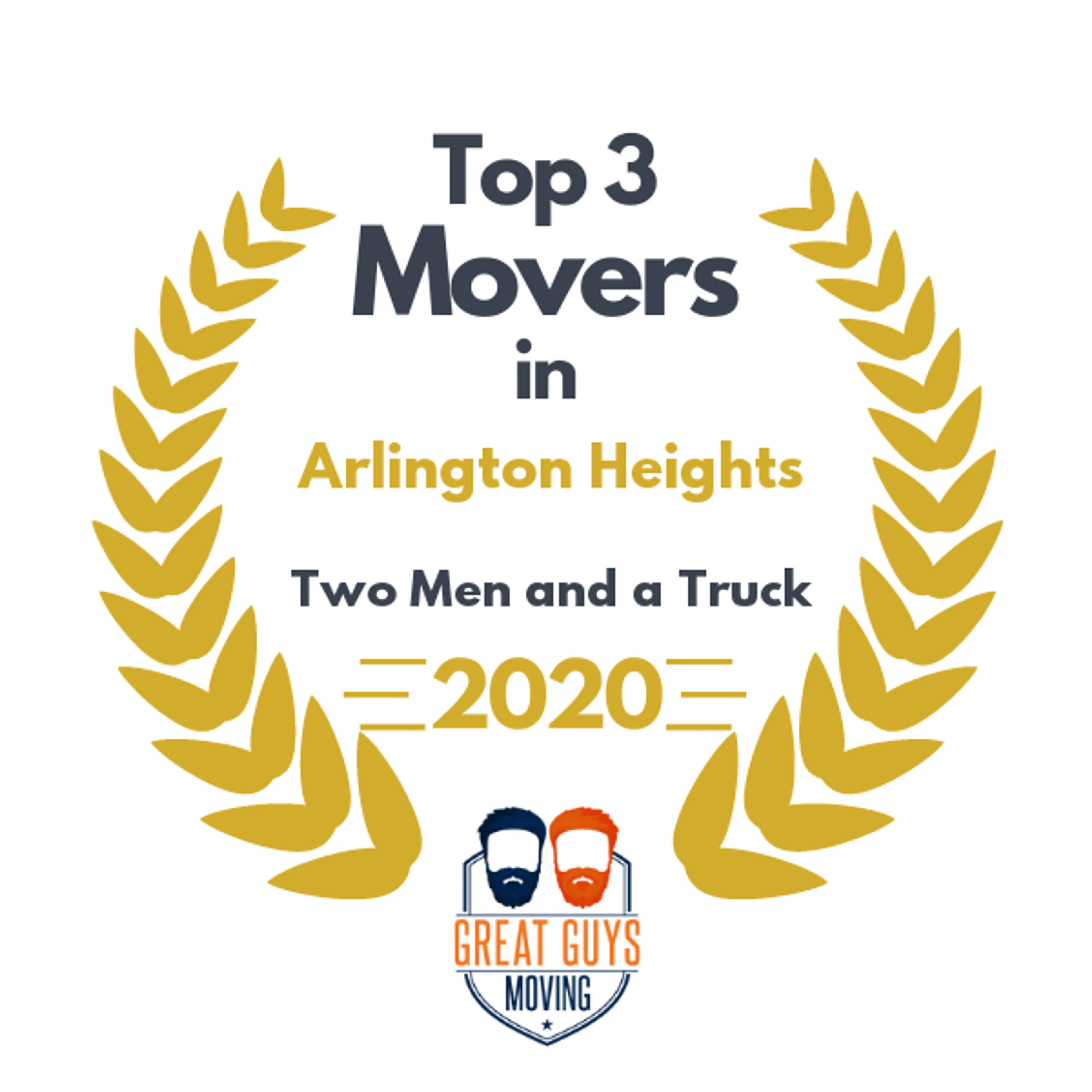 Top 3 Movers in Arlington Heights, IL 2020 award