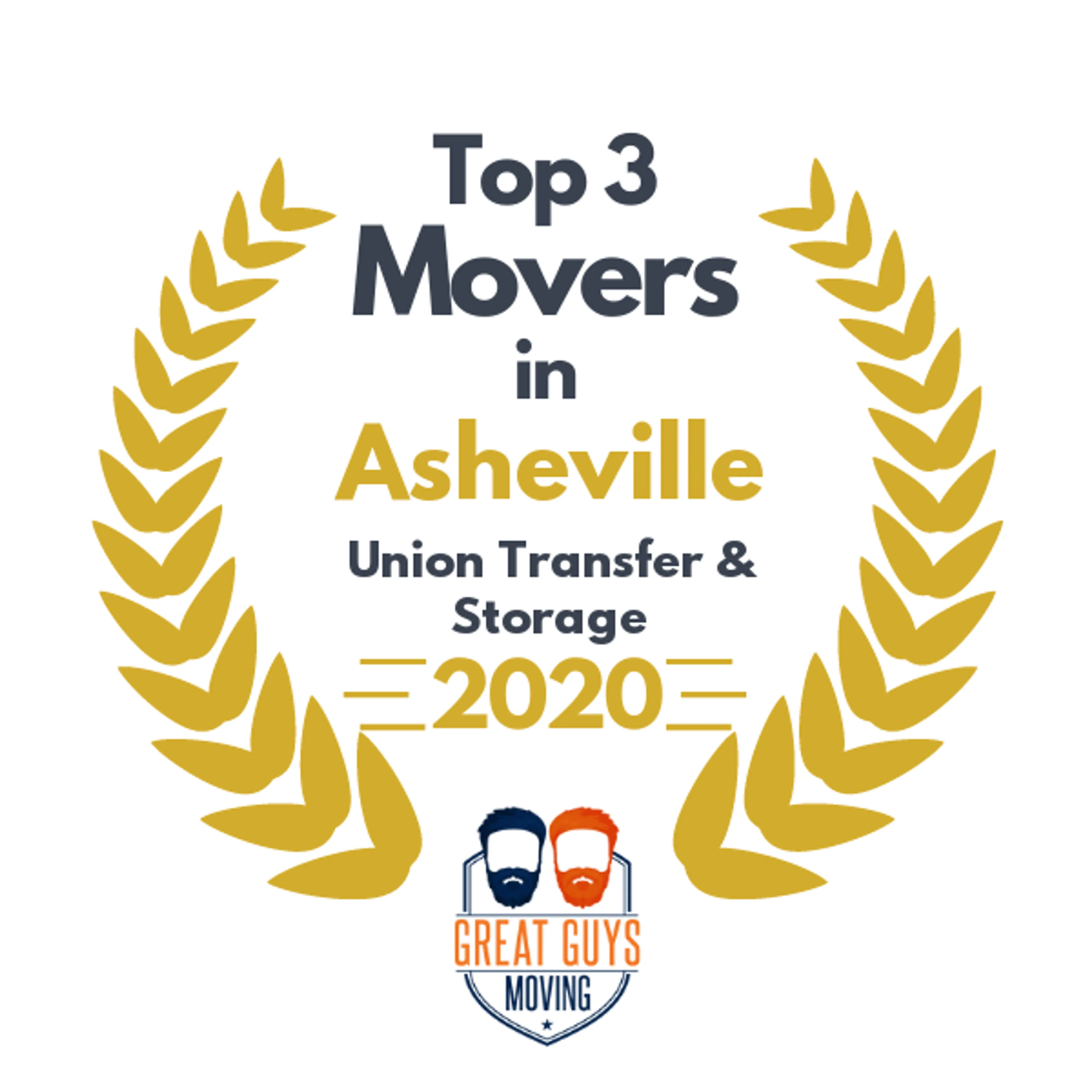 Top 3 Movers in Asheville, NC 2020 award