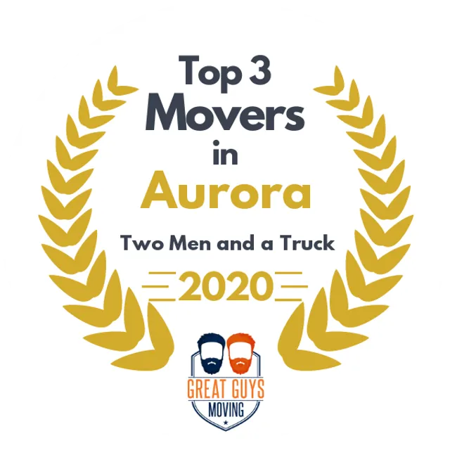 Top 3 Movers in Aurora, IL 2020 award