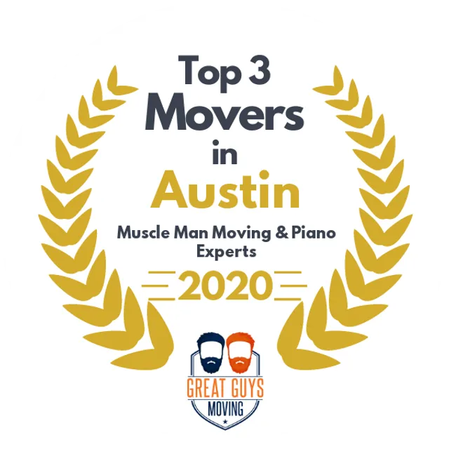 Top 3 Movers in Austin, TX 2020 award