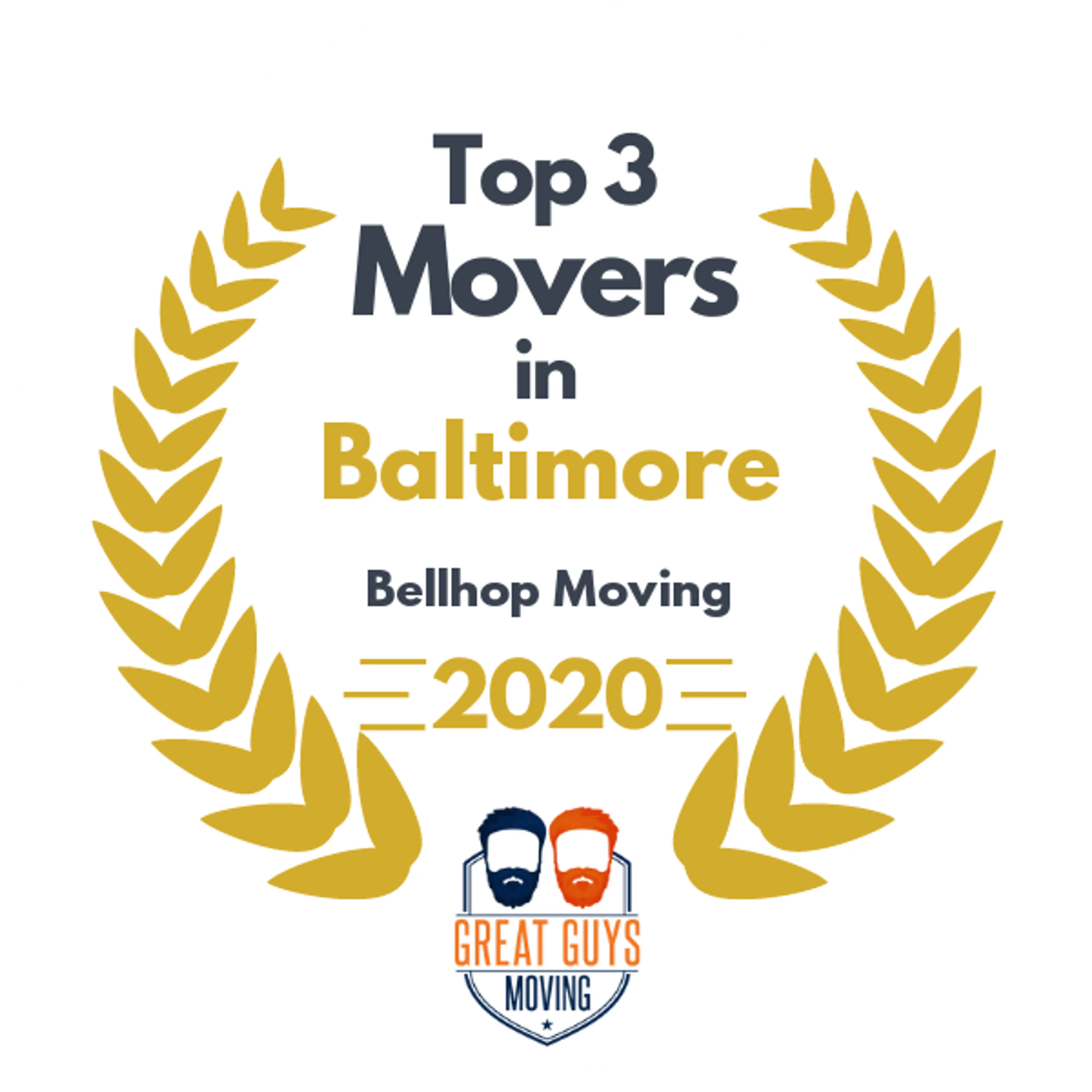 Top 3 Movers in Baltimore, MD 2020 award