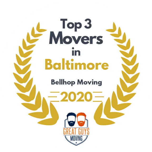 Top 3 Movers in Baltimore, MD 2020 award