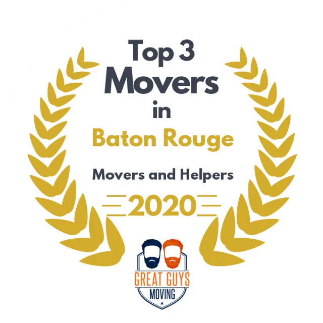 Top 3 Movers in Baton Rouge, LA 2020 award