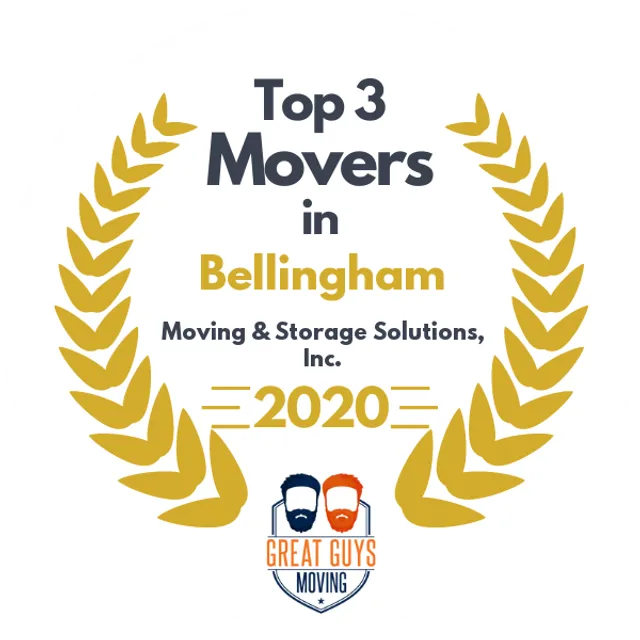 Top 3 Movers in Bellingham, WA 2020 award