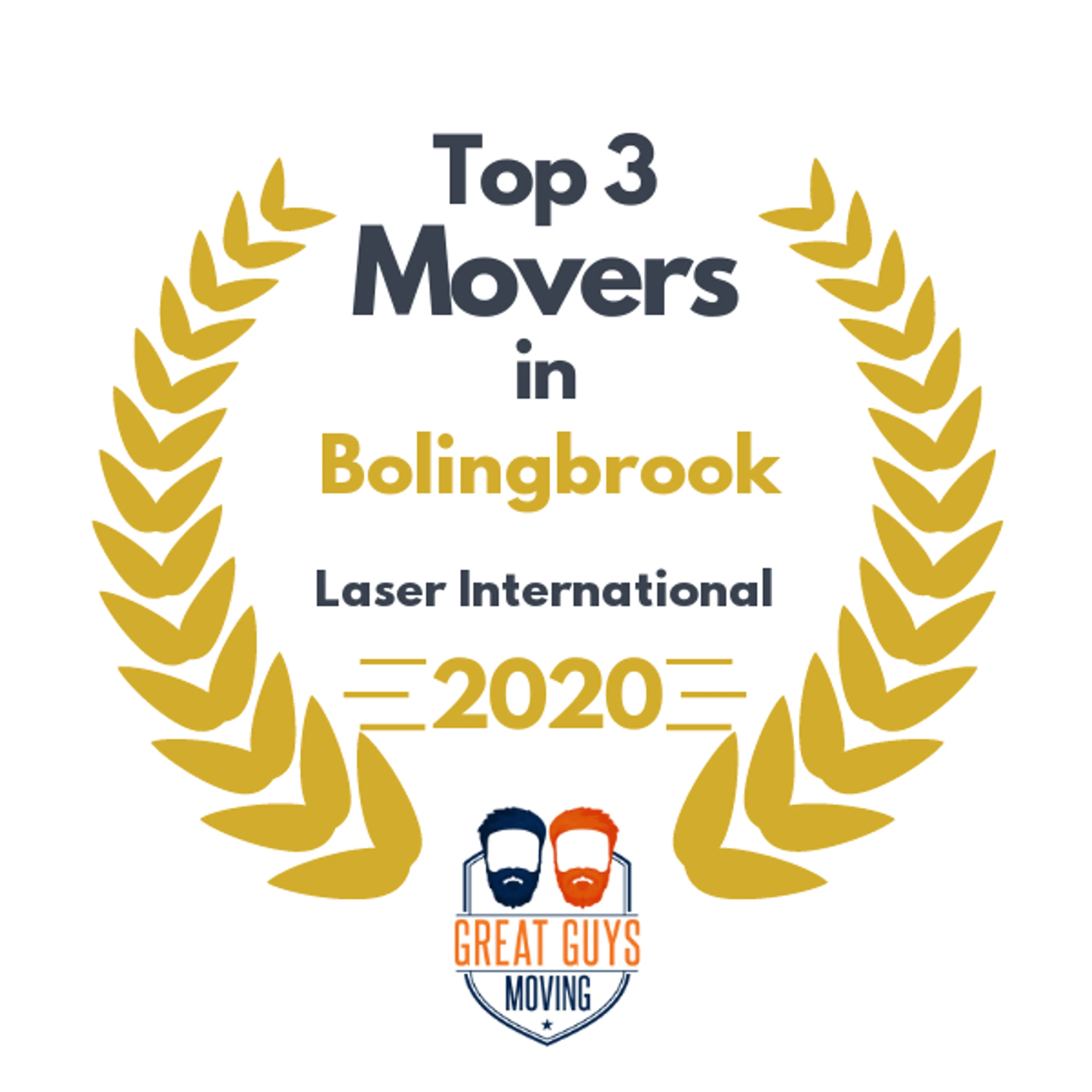 Top 3 Movers in Naperville, IL 2020 award