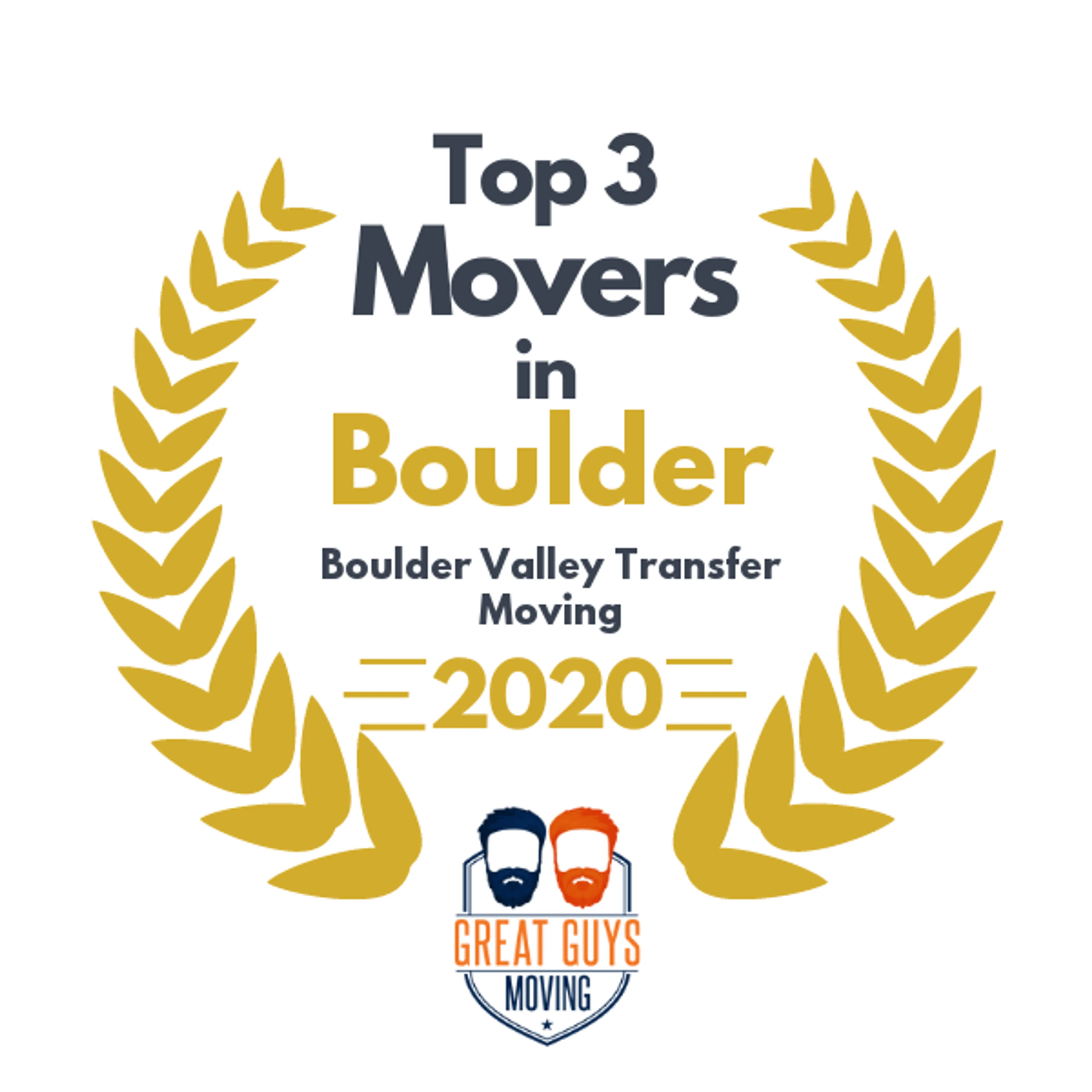 Top 3 Movers in Arvada, CO 2020 award